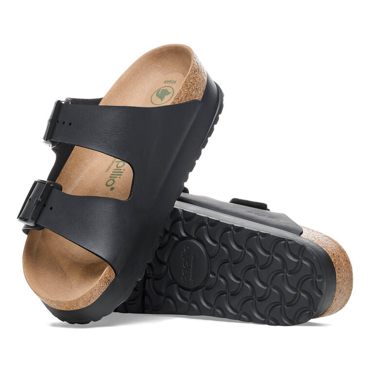 Birkenstock Arizona Birko-Flor Flex Platform in Black  Women's Footwear