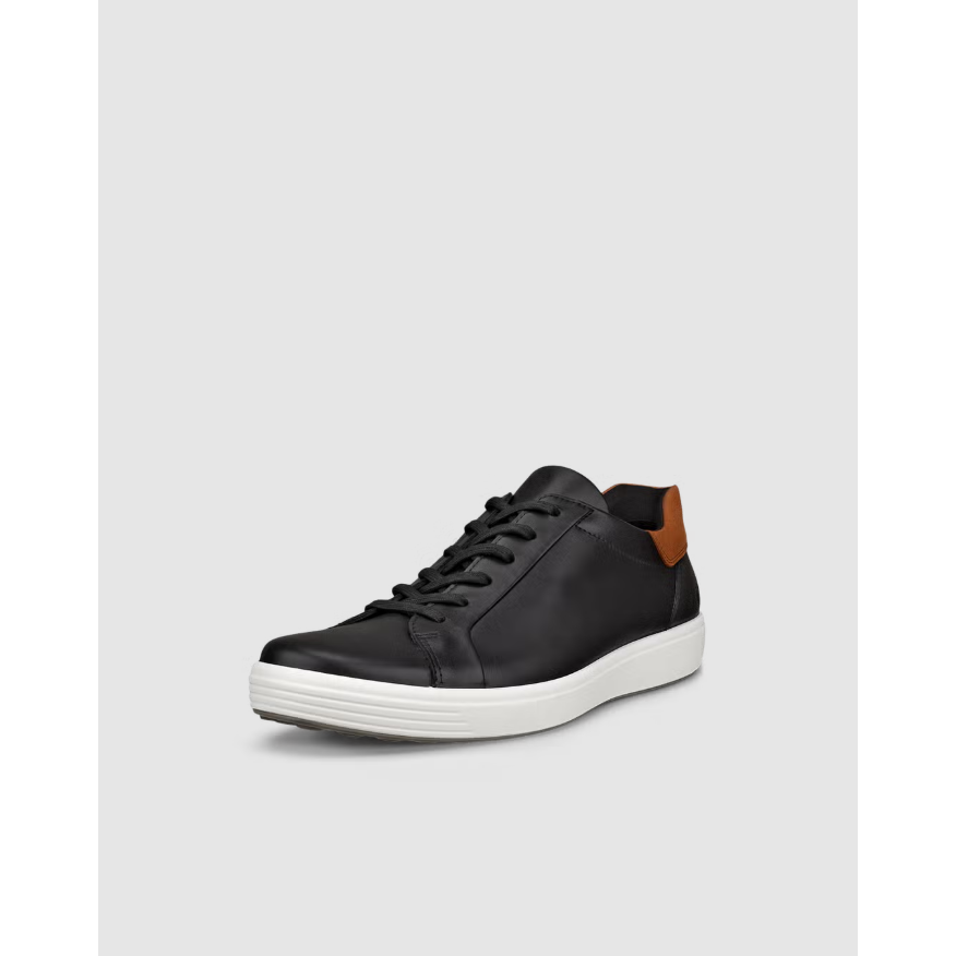 ECCO Men's Soft 7 Leather Slip-In Sneaker