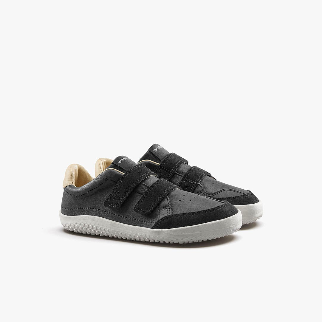 Vivobarefoot Kids Gobi Sneaker in Obsidian