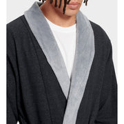 UGG Men's Robinson Robe in Black Heather  Apparel & Accessories
