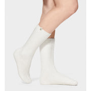 UGG Women's Leda Cozy Sock in White  Socks