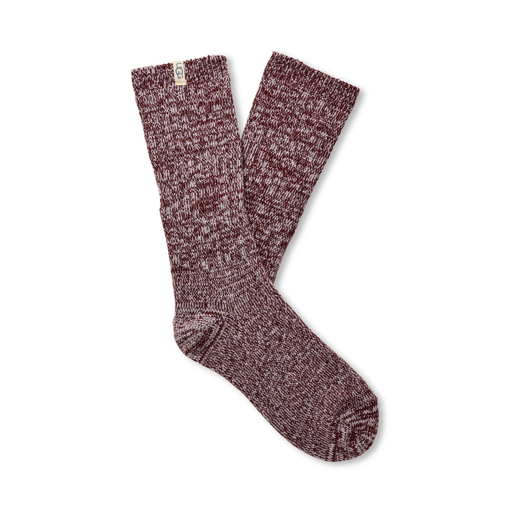 UGG Women's Rib Knit Slouchy Crew 3 Pack in Chroma Pink / Putty / Wild Grape