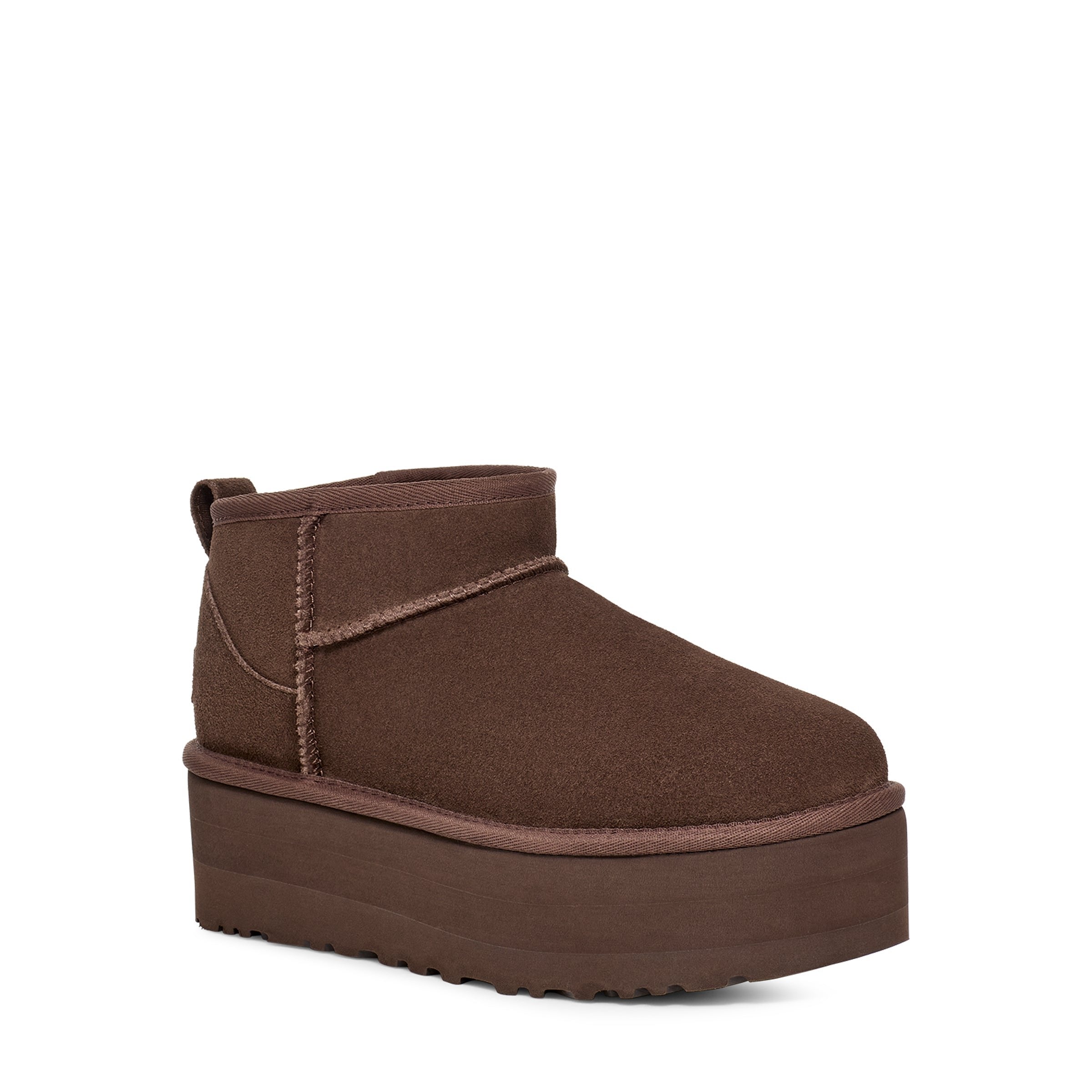 UGG Women's Classic Ultra Mini Platform in Burnt Cedar