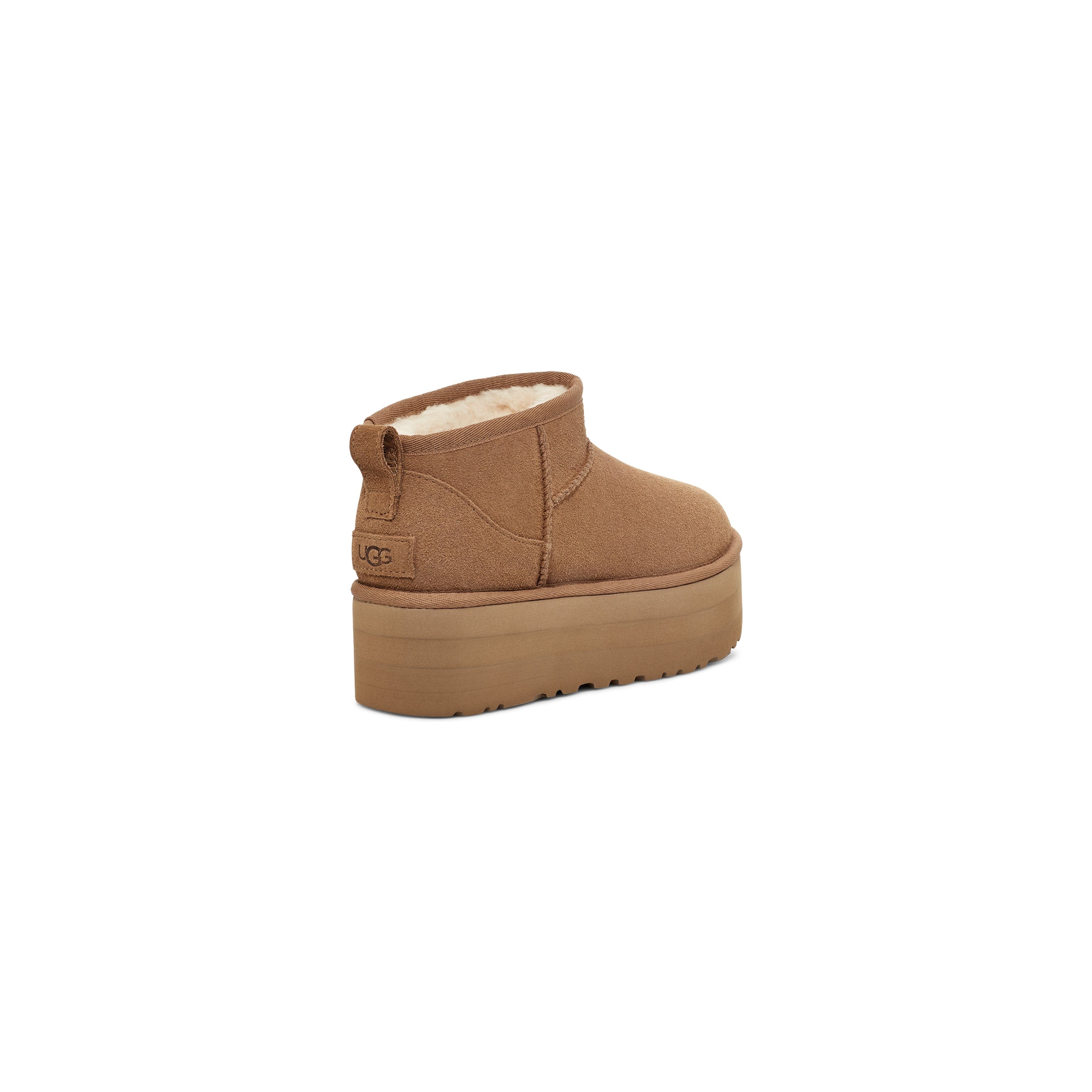 UGG Women s Classic Ultra Mini Platform in Chestnut Travel Care Kit Bundle Footprint USA