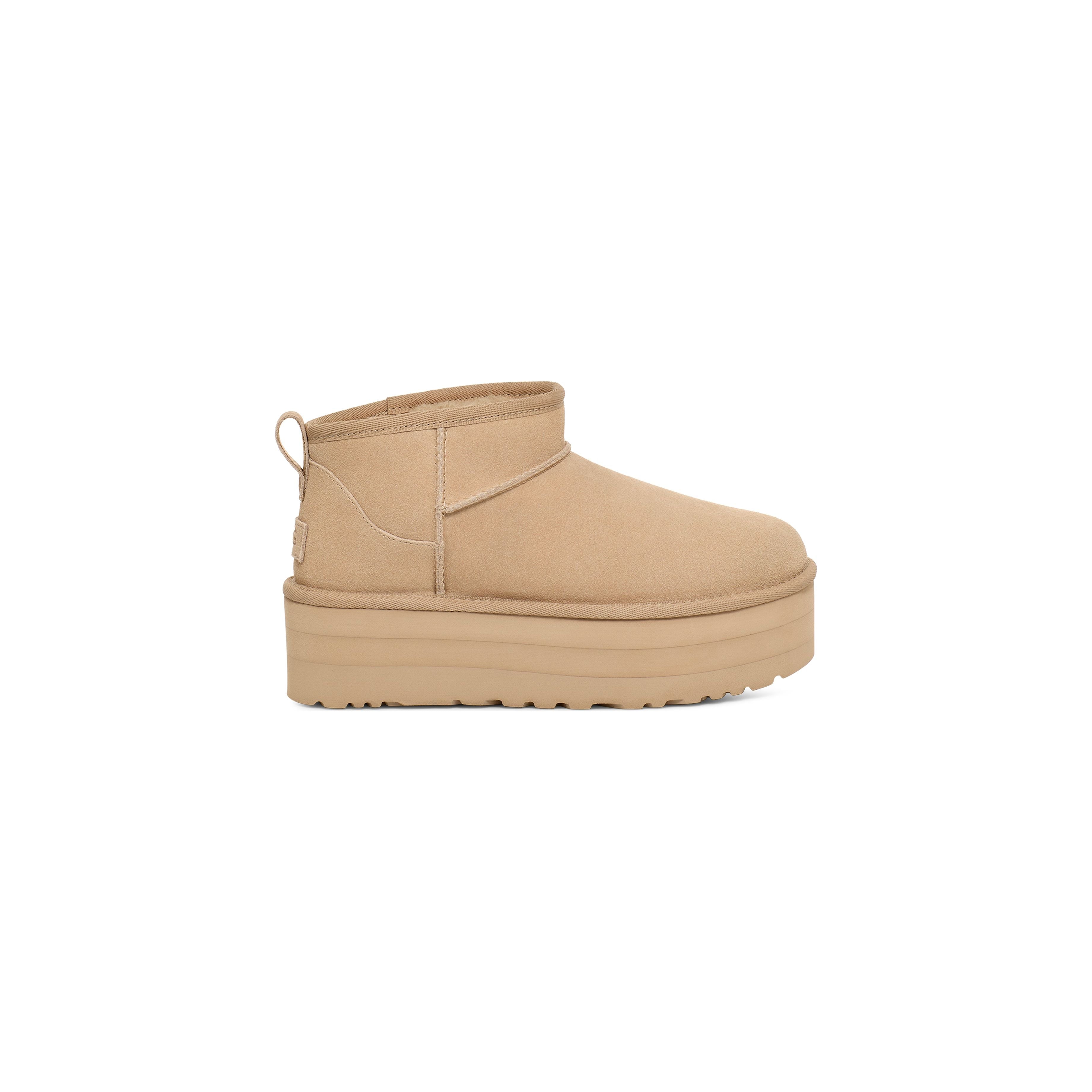 UGG Women's Classic Ultra Mini Platform in Mustard Seed  Women's Footwear