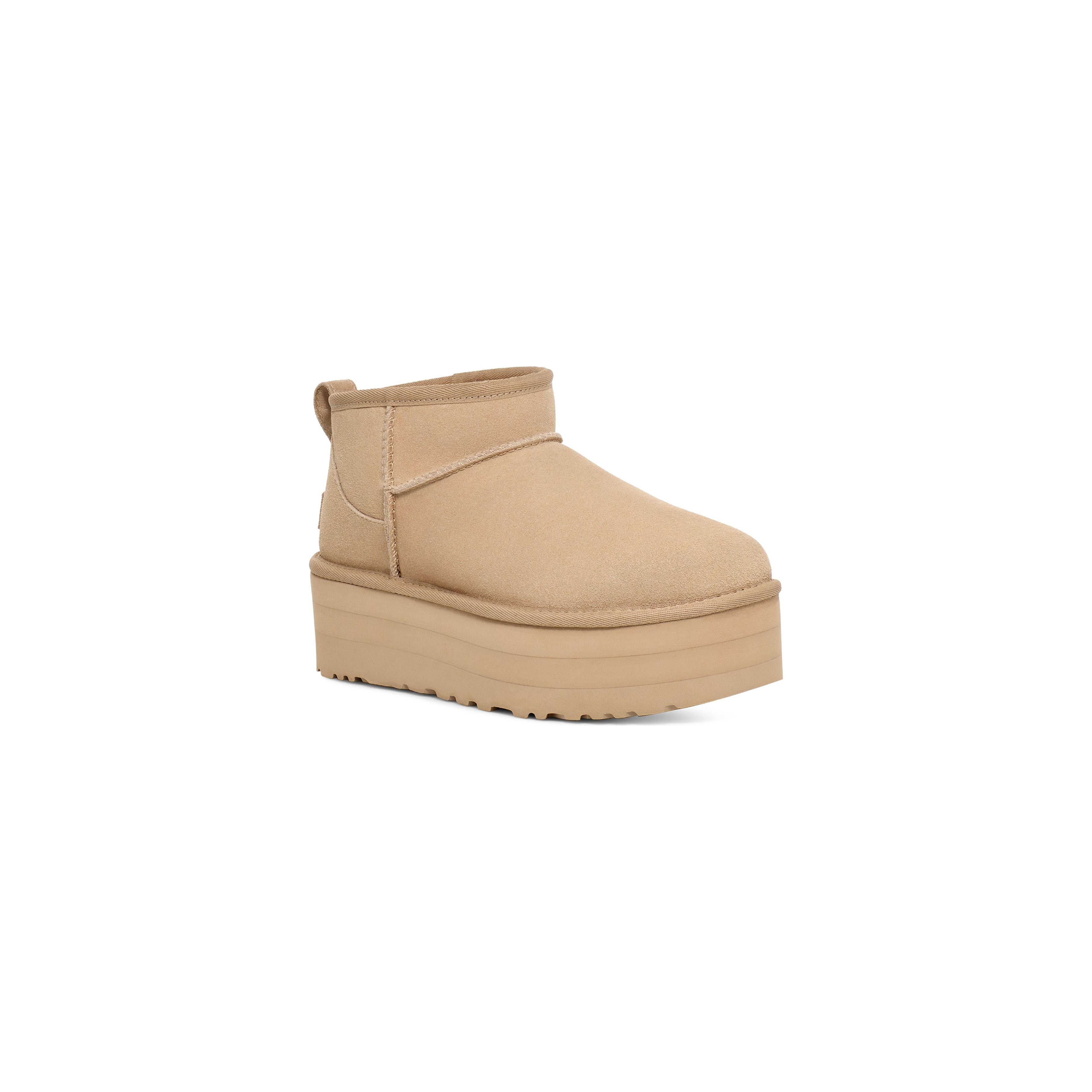 UGG Women's Classic Ultra Mini Platform in Mustard Seed  Women's Footwear