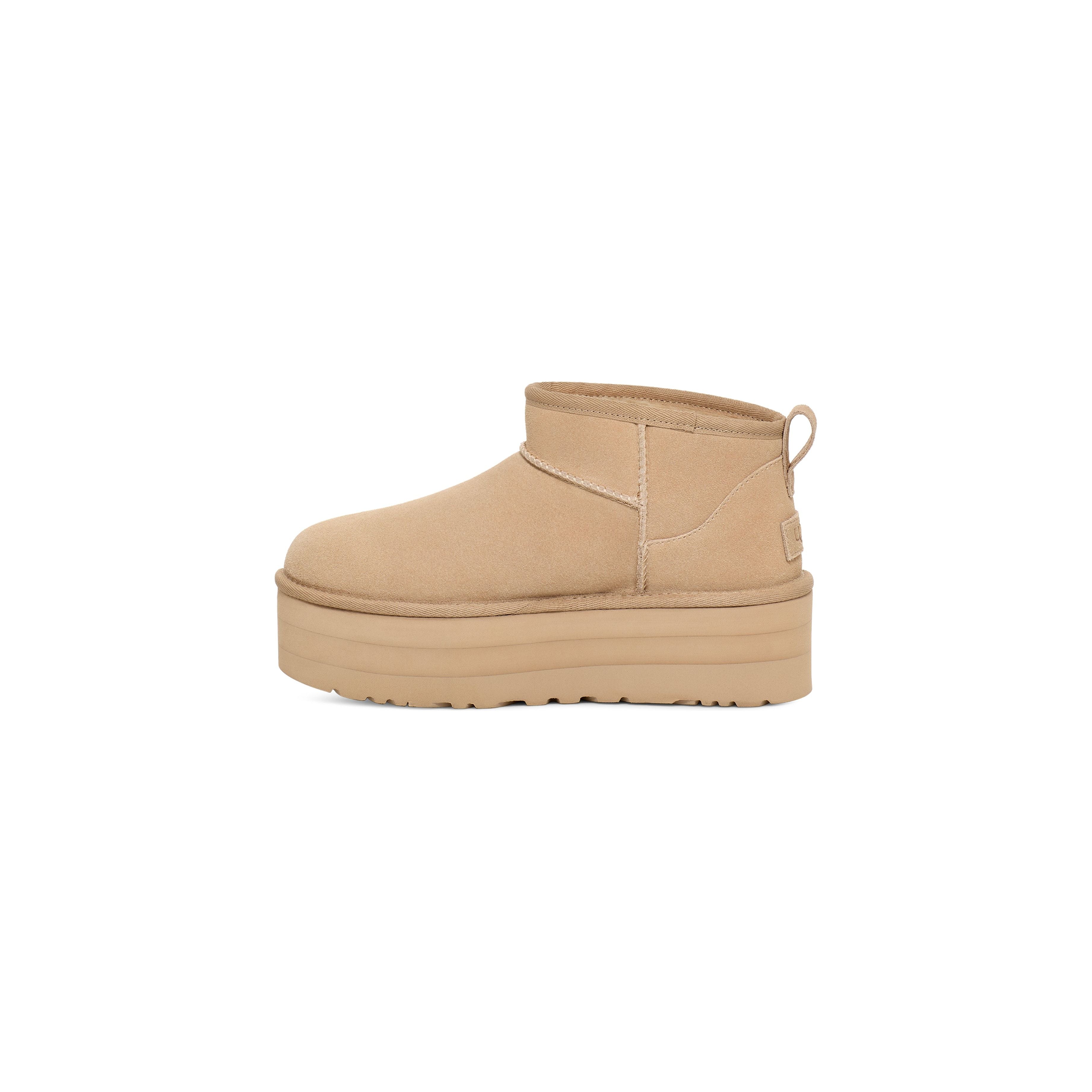 UGG Women's Classic Ultra Mini Platform in Mustard Seed  Women's Footwear