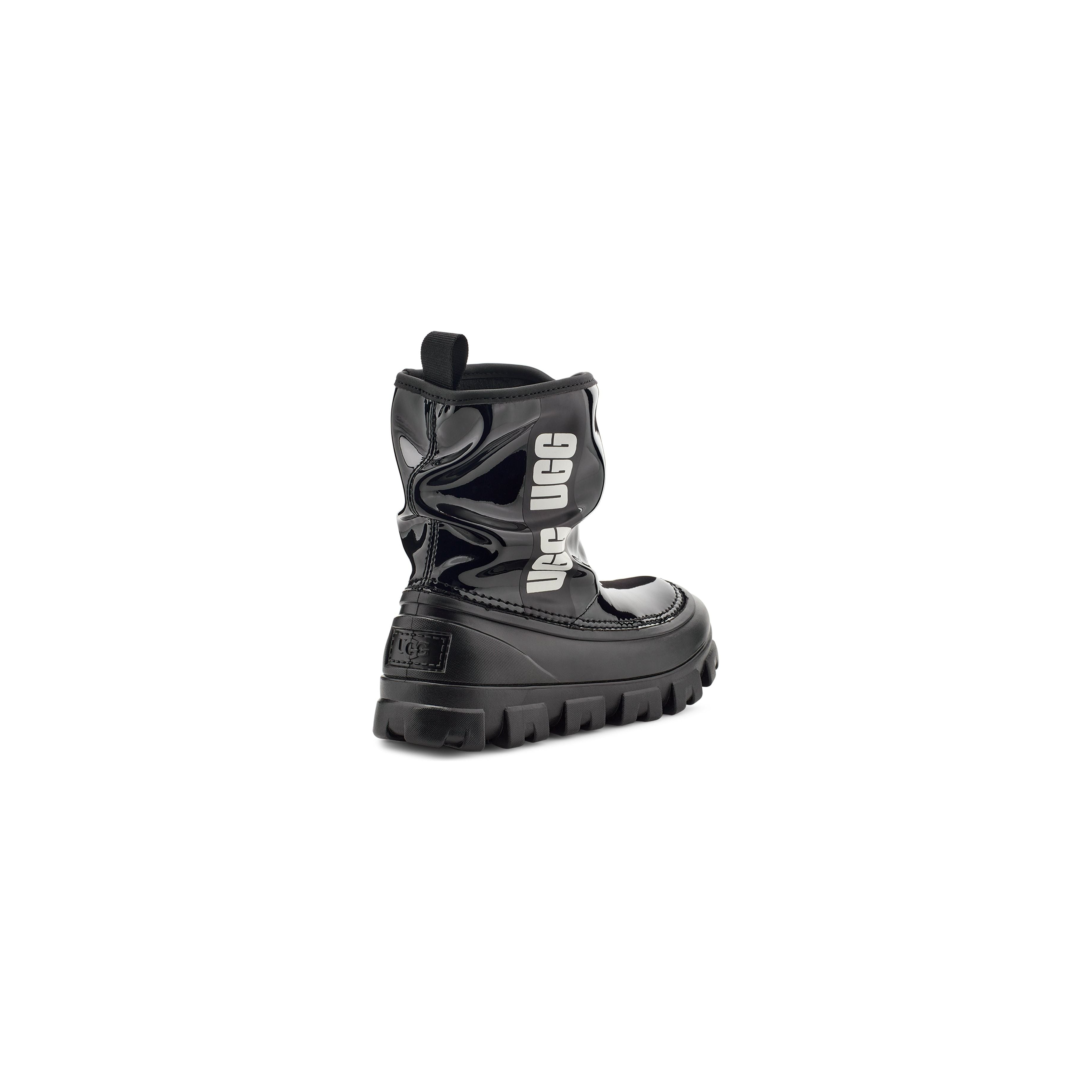 UGG Kid's Classic Brellah Mini in Black  Kid's Footwear