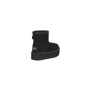 UGG Kid's Classic Mini Platform in Black  Kid's Footwear