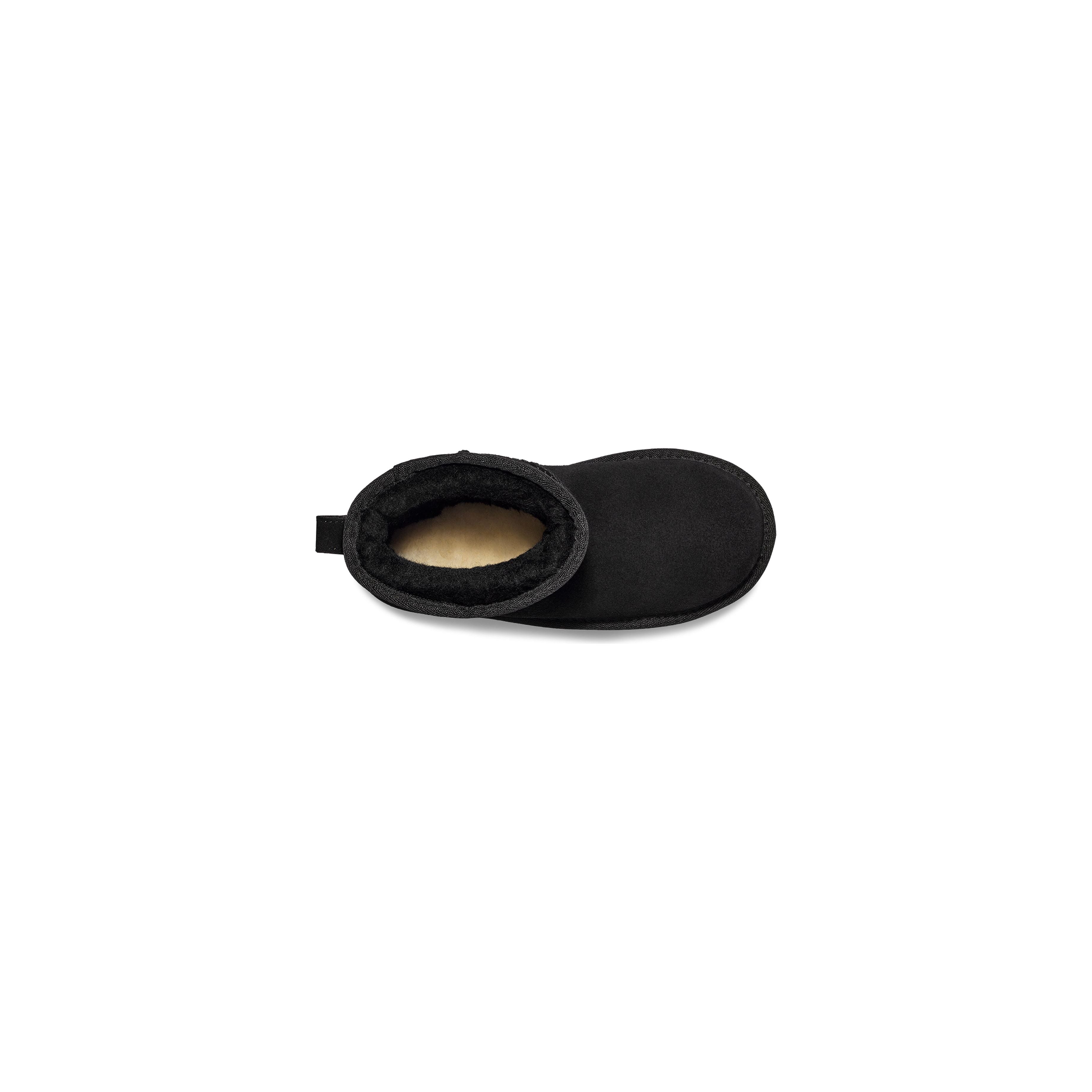 UGG Kid's Classic Mini Platform in Black  Kid's Footwear