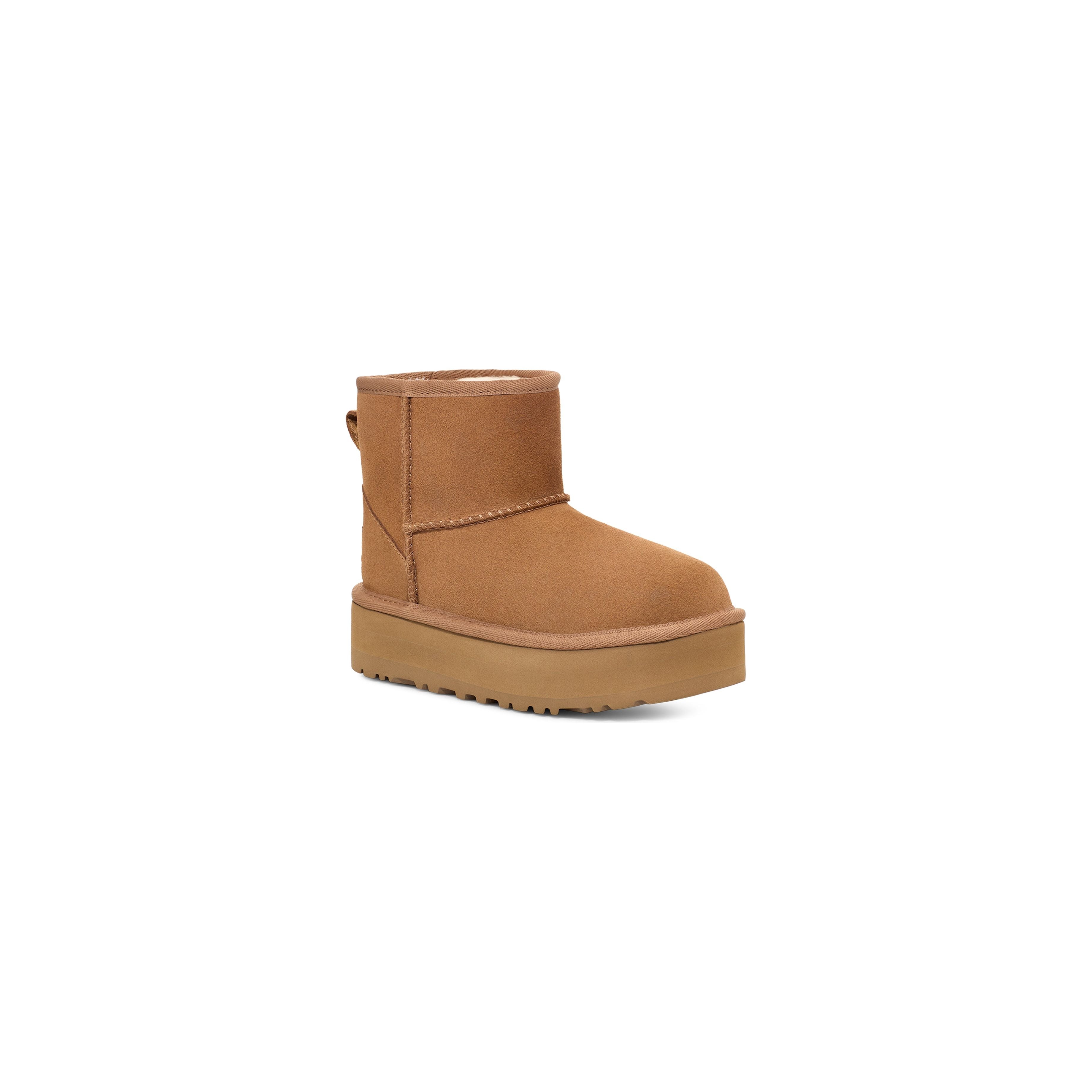 UGG Kid's Classic Mini Platform in Chestnut  Kid's Footwear