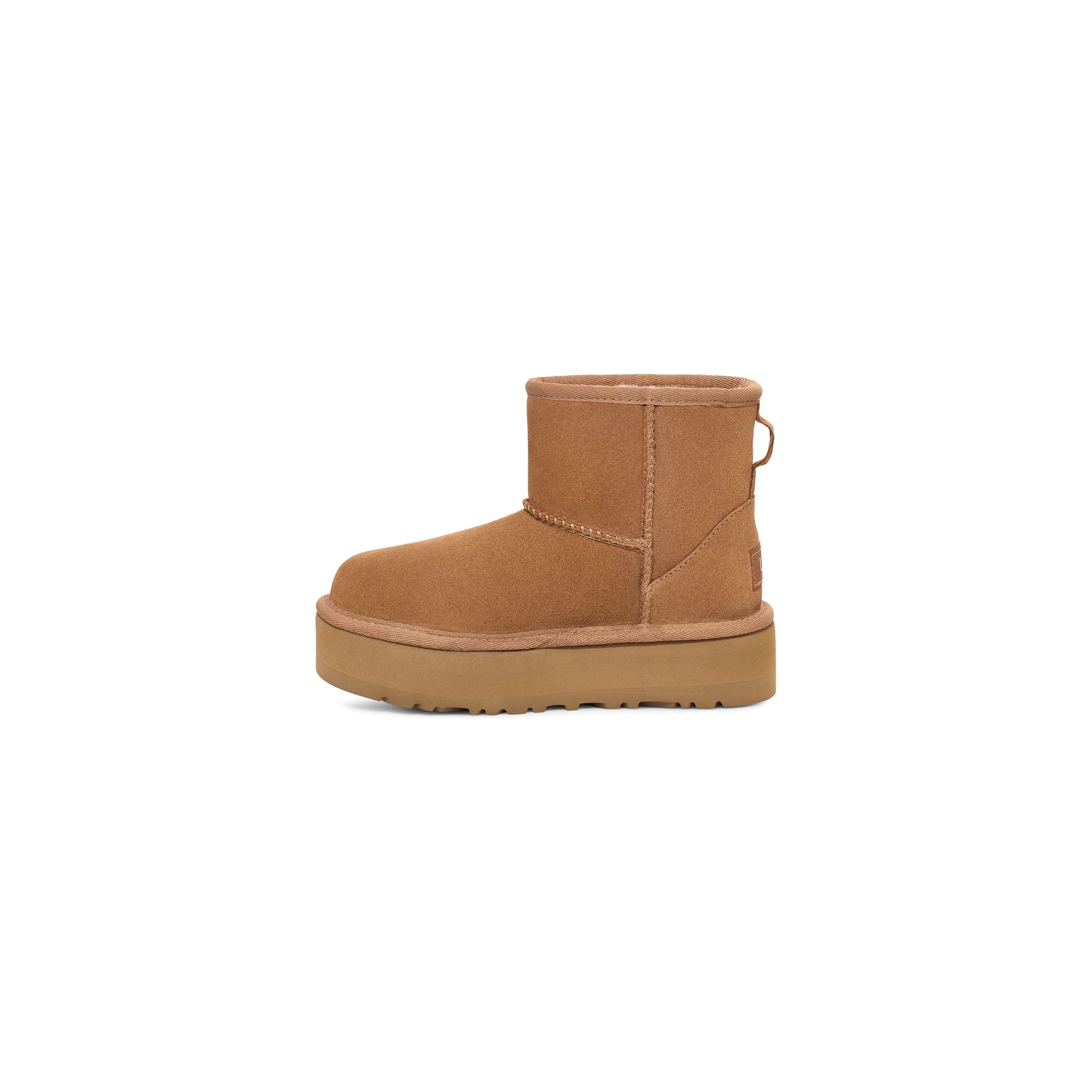 UGG Kid's Classic Mini Platform in Chestnut  Kid's Footwear