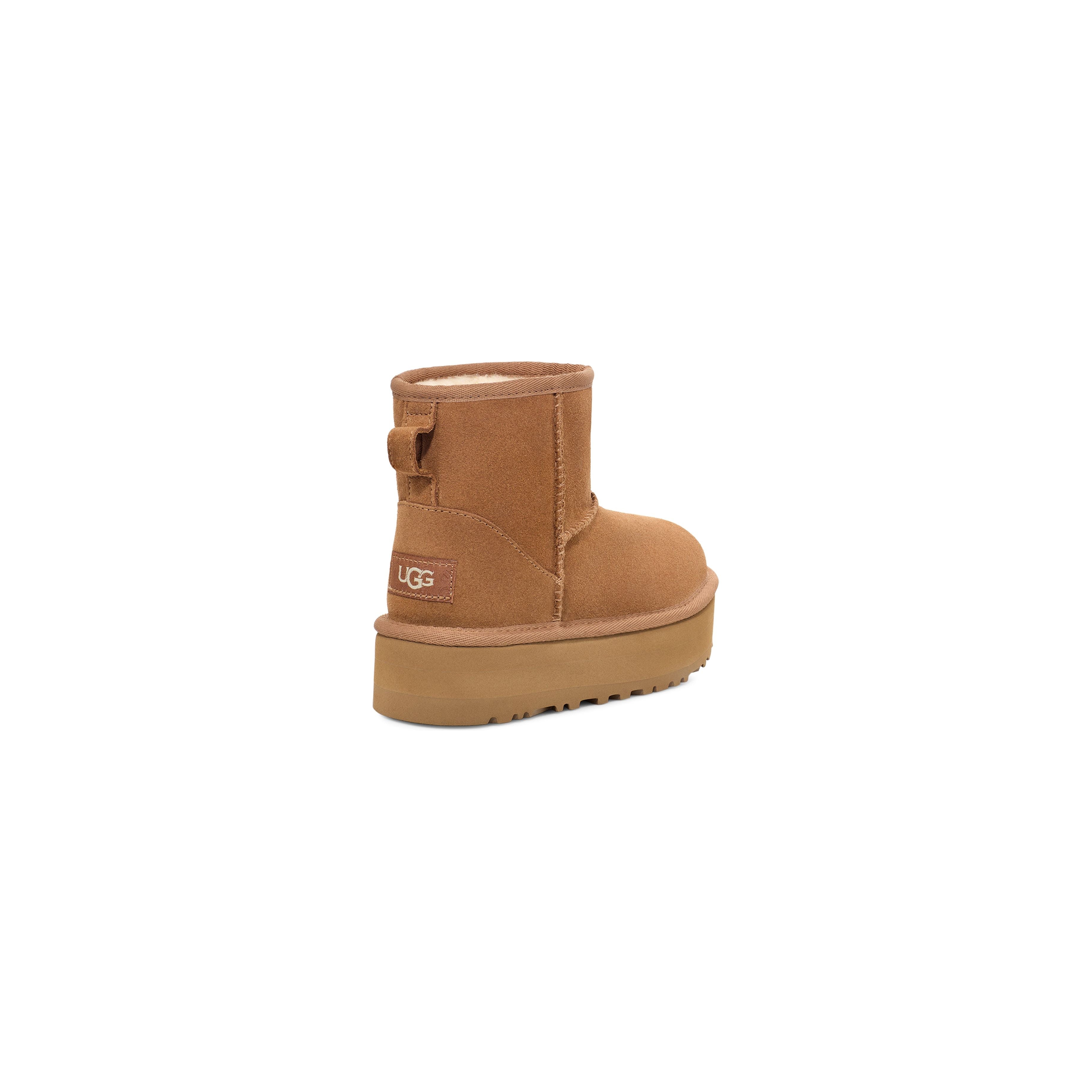 UGG Kid's Classic Mini Platform in Chestnut  Kid's Footwear