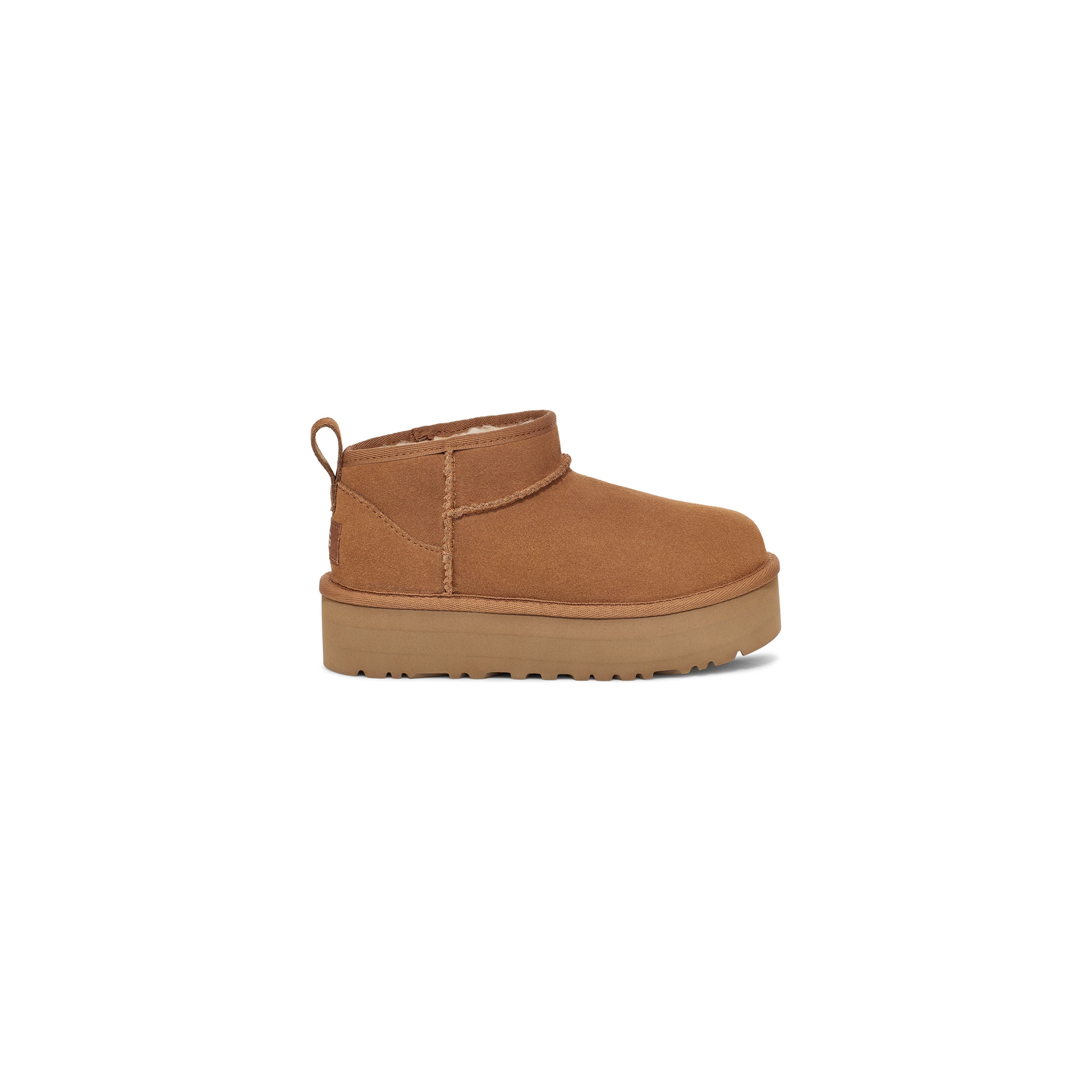 UGG Kid's Classic Ultra Mini Platform in Chestnut  Kid's Boots