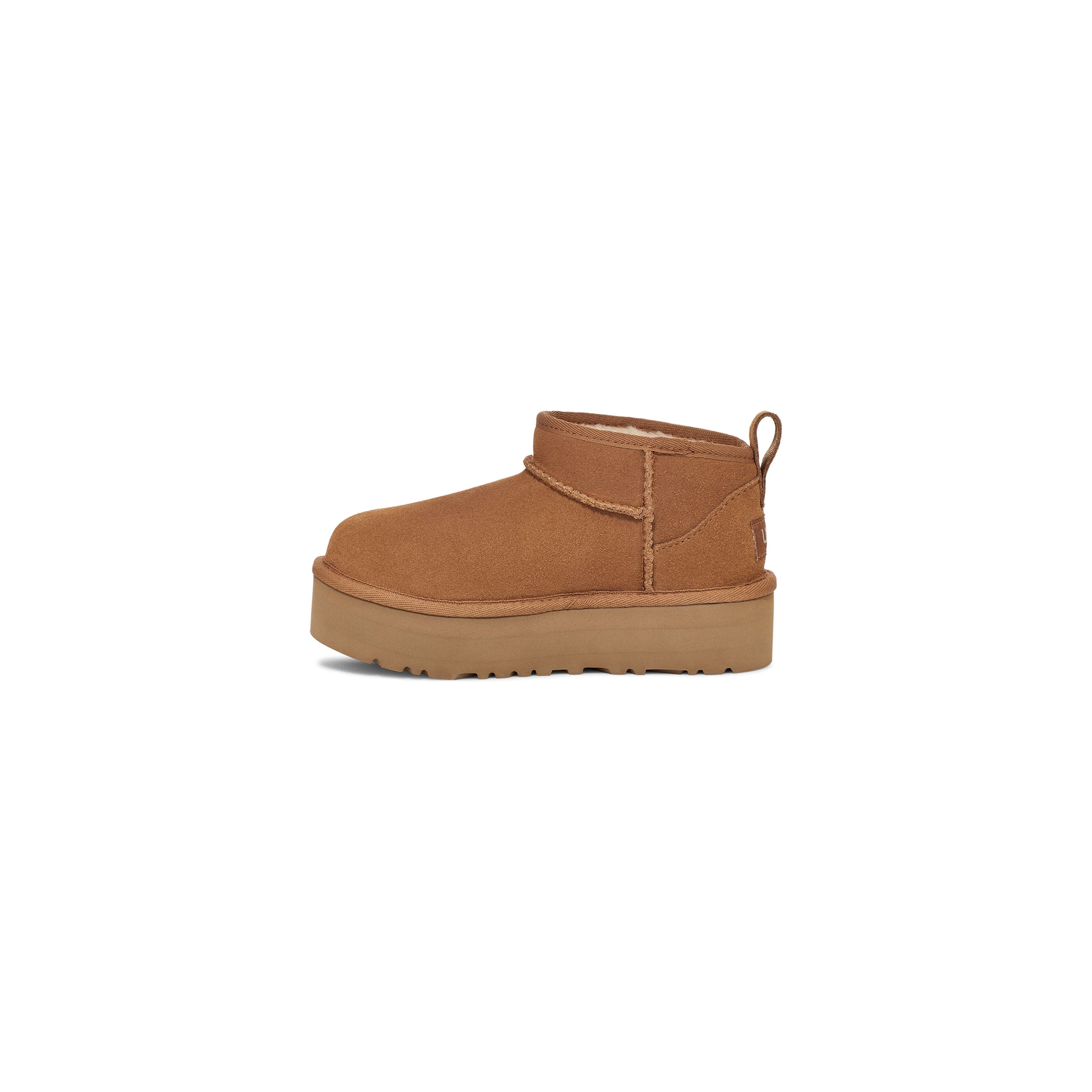 UGG Kid's Classic Ultra Mini Platform in Chestnut  Kid's Boots