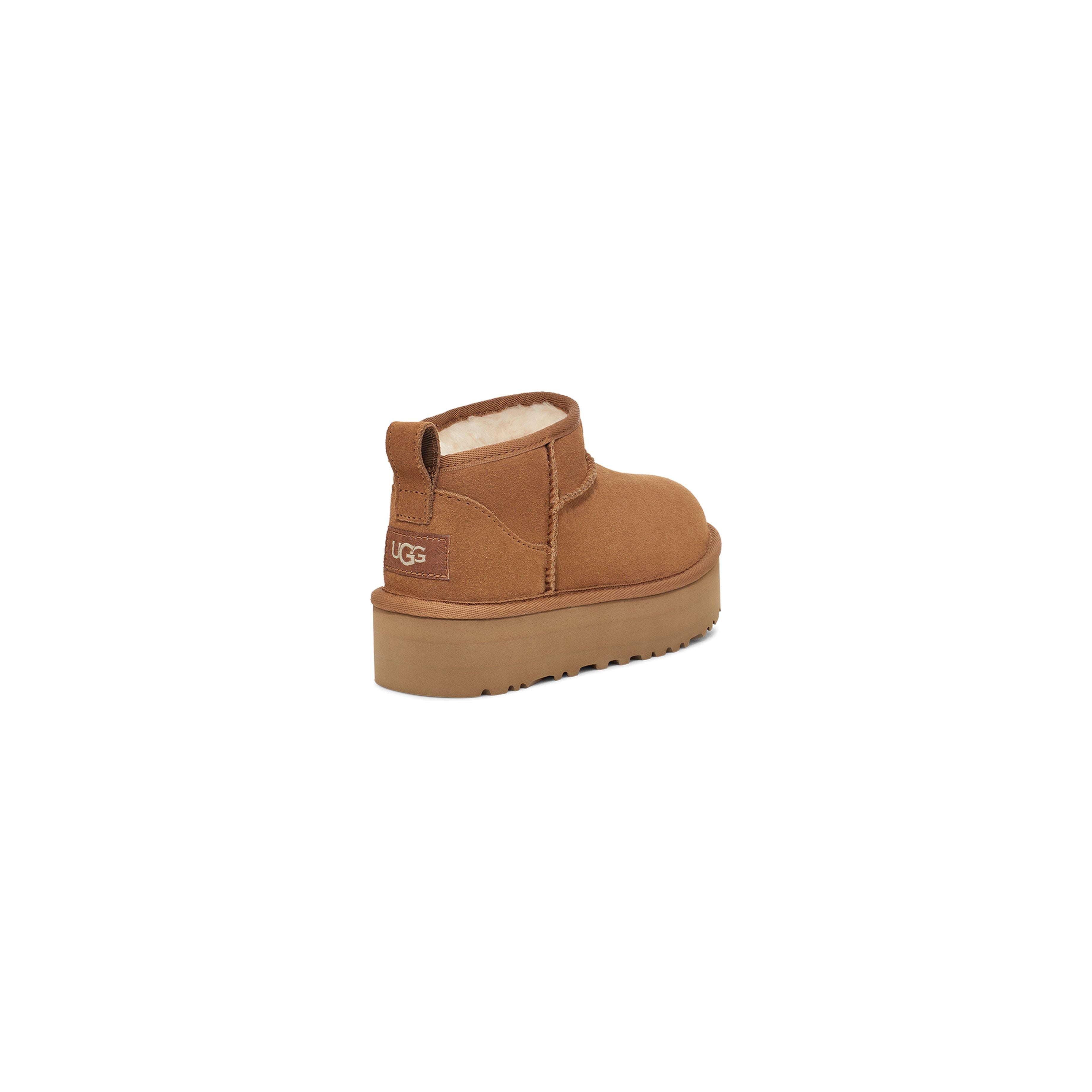 UGG Kid's Classic Ultra Mini Platform in Chestnut  Kid's Boots