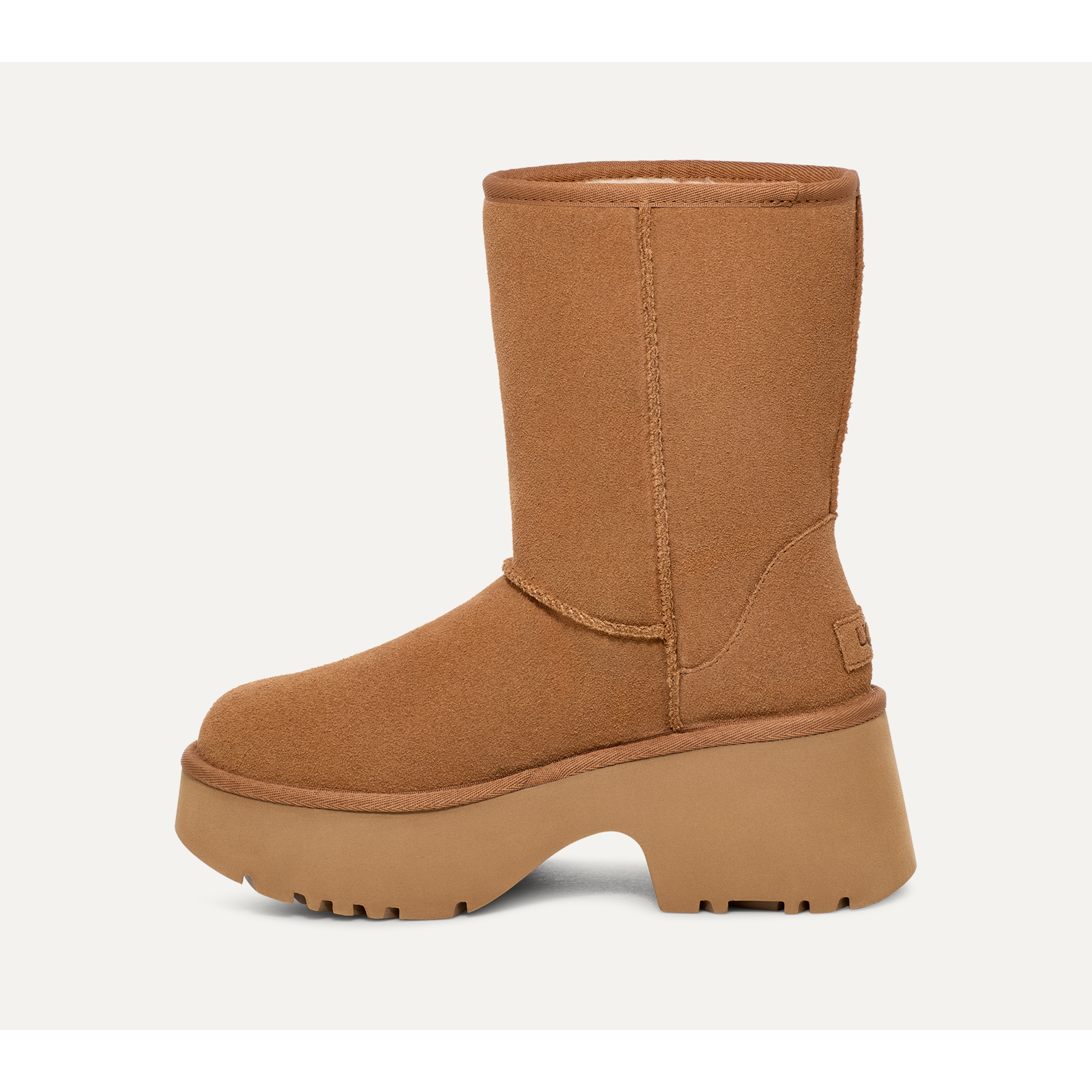 UGG Women's Classic Short New Heights in Chestnut  Shoes