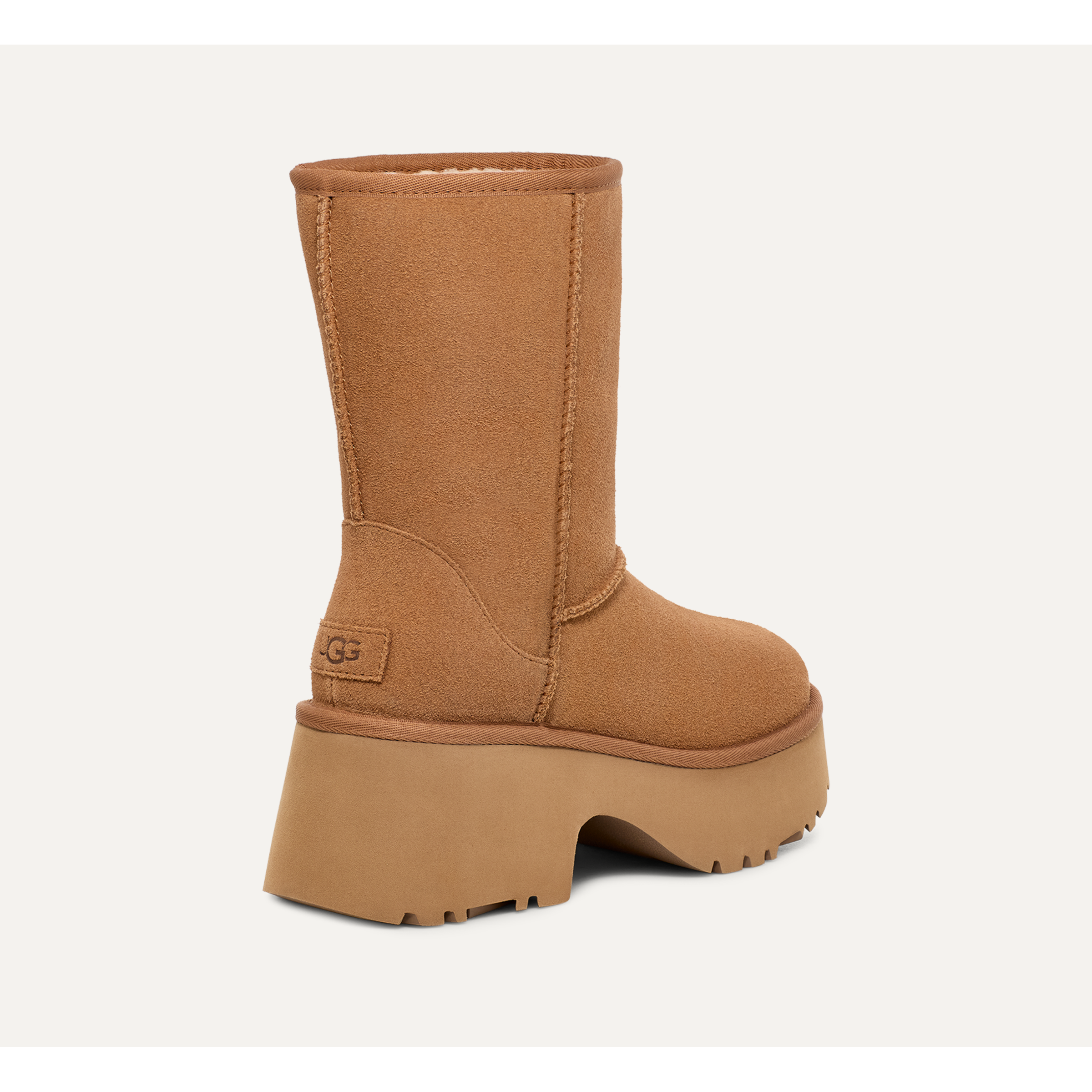 UGG Women's Classic Short New Heights in Chestnut  Shoes