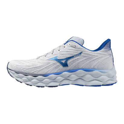 Mizuno Men's Wave Sky 8 in Plein Air-Laser Blue  Shoes