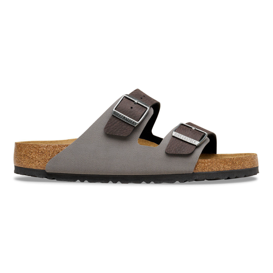 Birkenstock Men's Arizona Mixed Synthetic Material in Black/Dark Gray