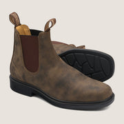 Blundstone 1306 Premium Leather Chelsea Boots in Rustic Brown  Men's Boots