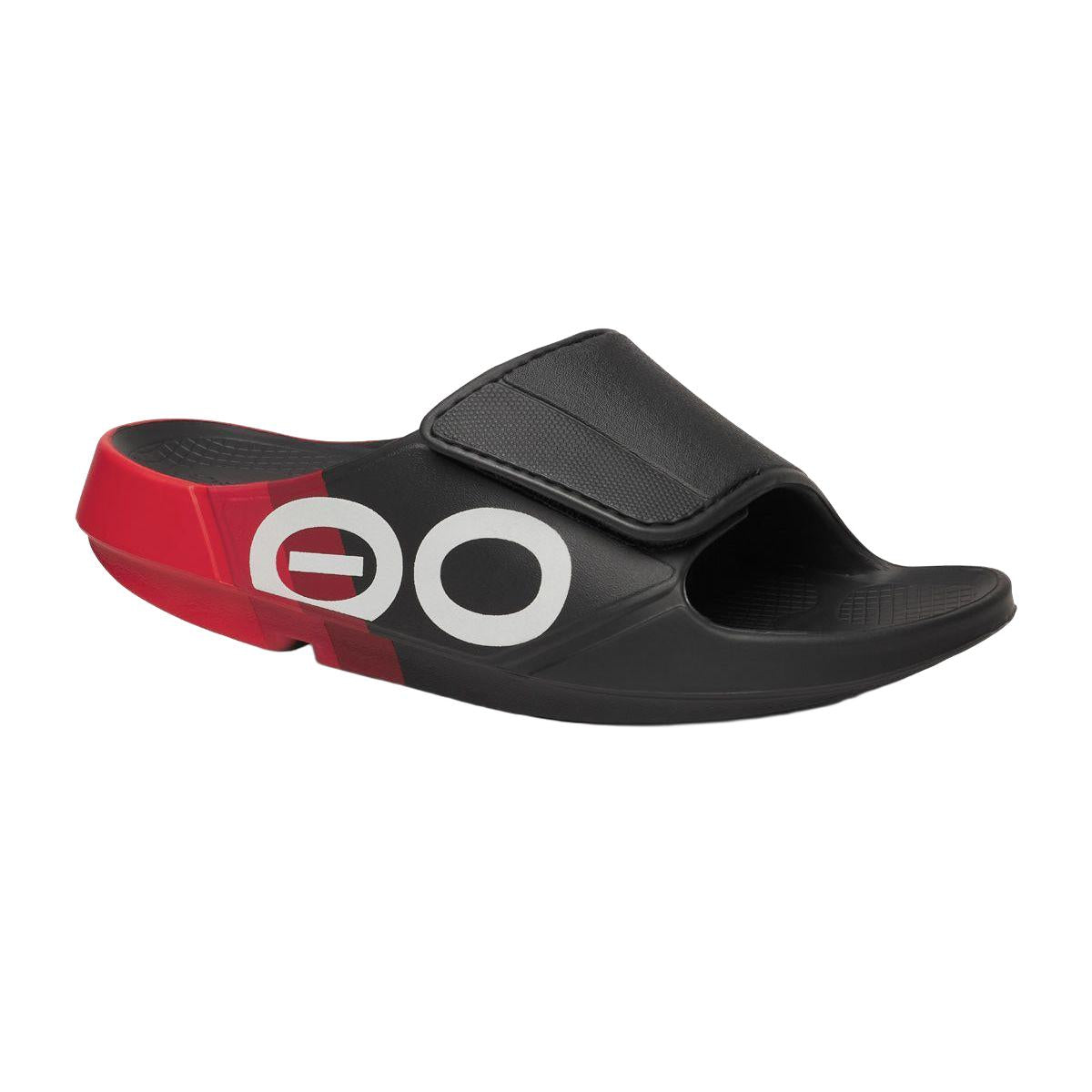 Oofos Women’s Black and Red Sandals 9 OOFOS OOahh Sport Flex Limited Edition Men main image 3
