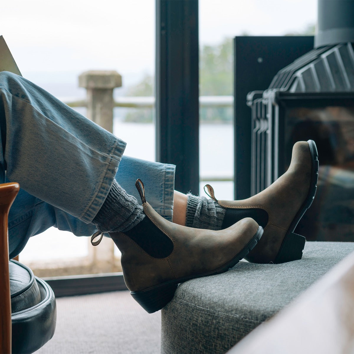 Blundstone women's rustic brown online