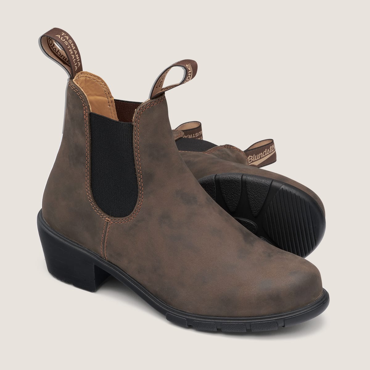 knee length dresses for ladies Vera Square Toe Ankle Boot (Brown) – La Belle Boutique main image 1