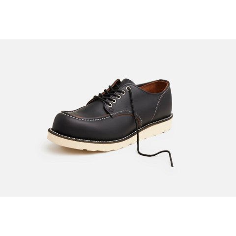 Red Wing Men's Moc Oxford in 8090 in Black Prairie Leather  Men's Boots