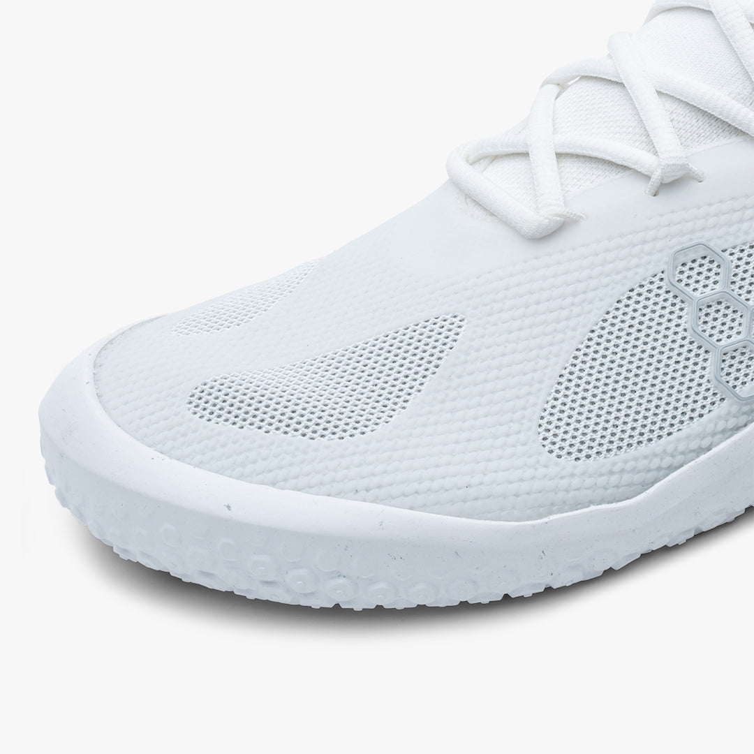 Vivobarefoot Women's Motus Strength in Bright White Grey  Women's Footwear