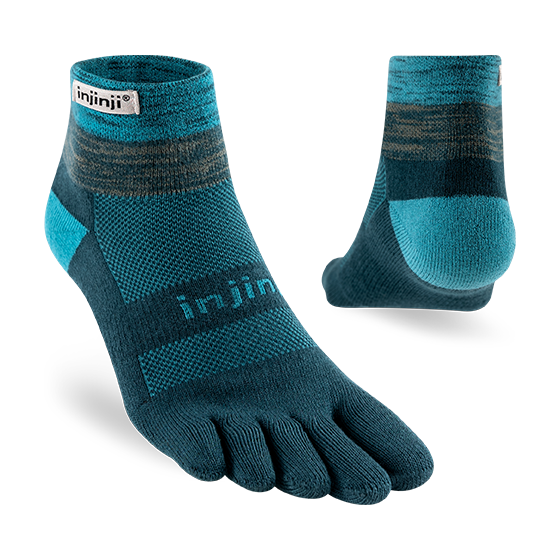 Injinji Men's Trail Midweight Mini-Crew in Midnight