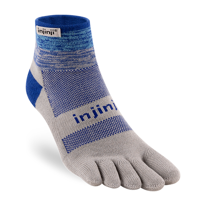 Injinji Men's Trail Midweight Mini-Crew in Neptune