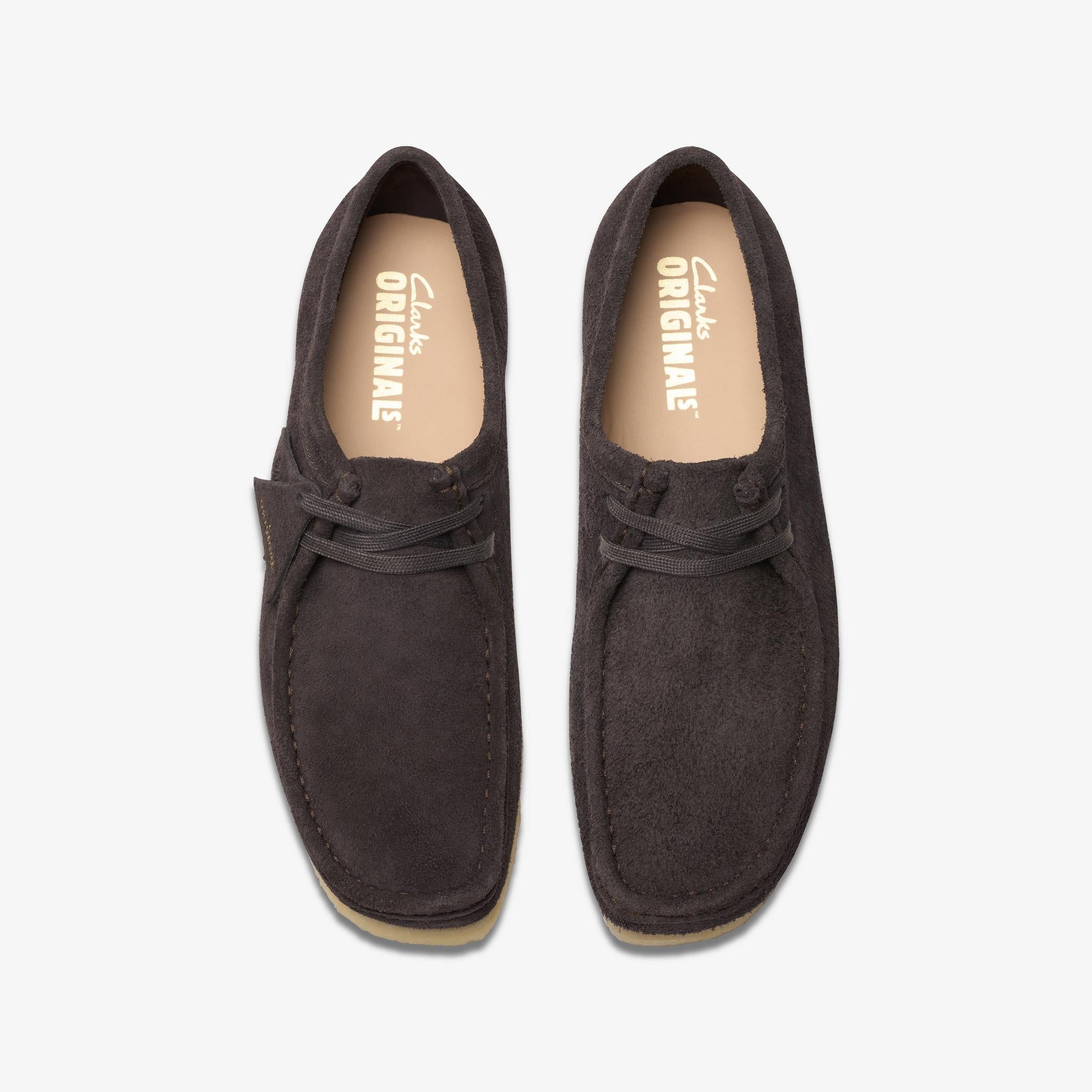 Clarks Men's Wallabee in Brown Slate Suede  Shoes