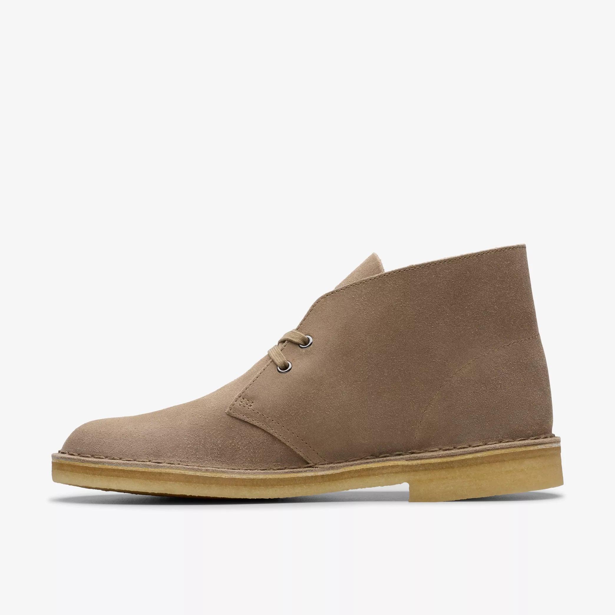 Clarks Men s Desert Boot in Taupe Distressed