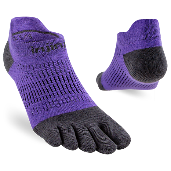 Injinji Women's Run Lightweight No-Show Ultra-Thin Cushioning In Night  Socks