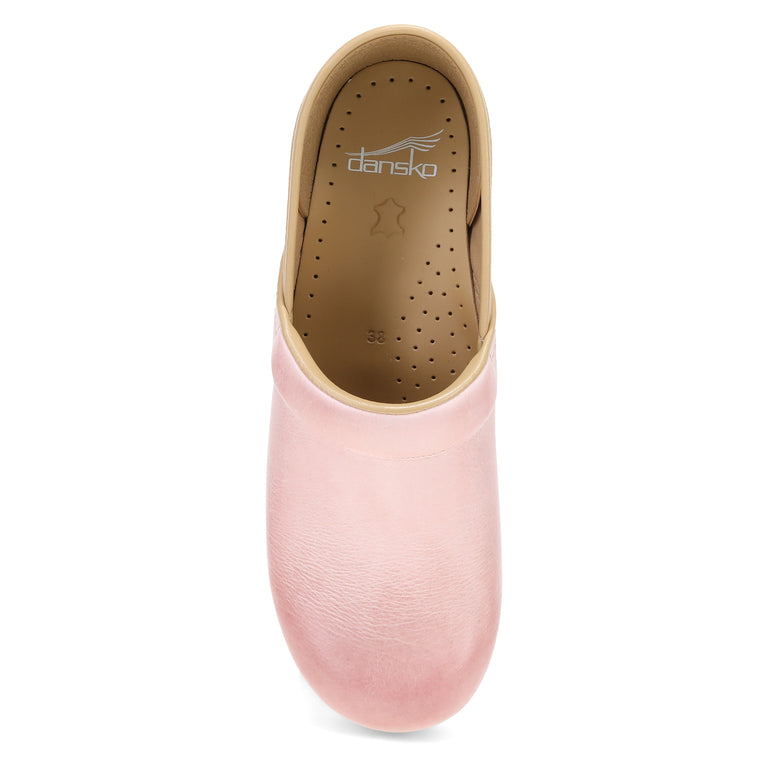 Dansko Women's Professional in Pink Milled Burnished  Shoes