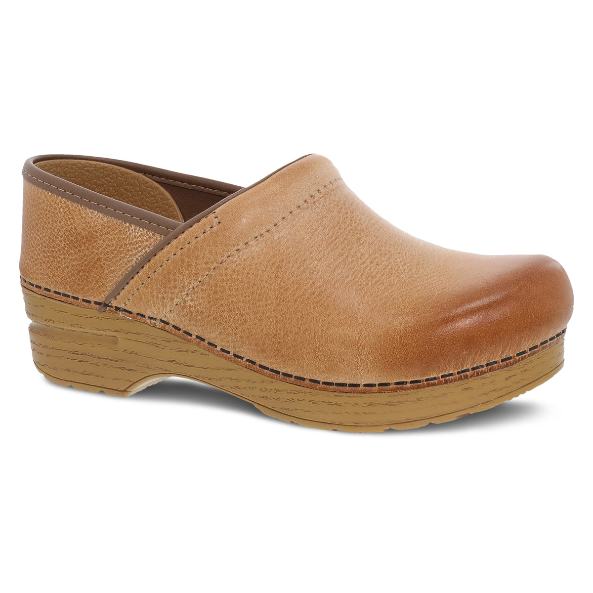 Dansko Women's Professional Clog in Honey Distressed  Women's Footwear