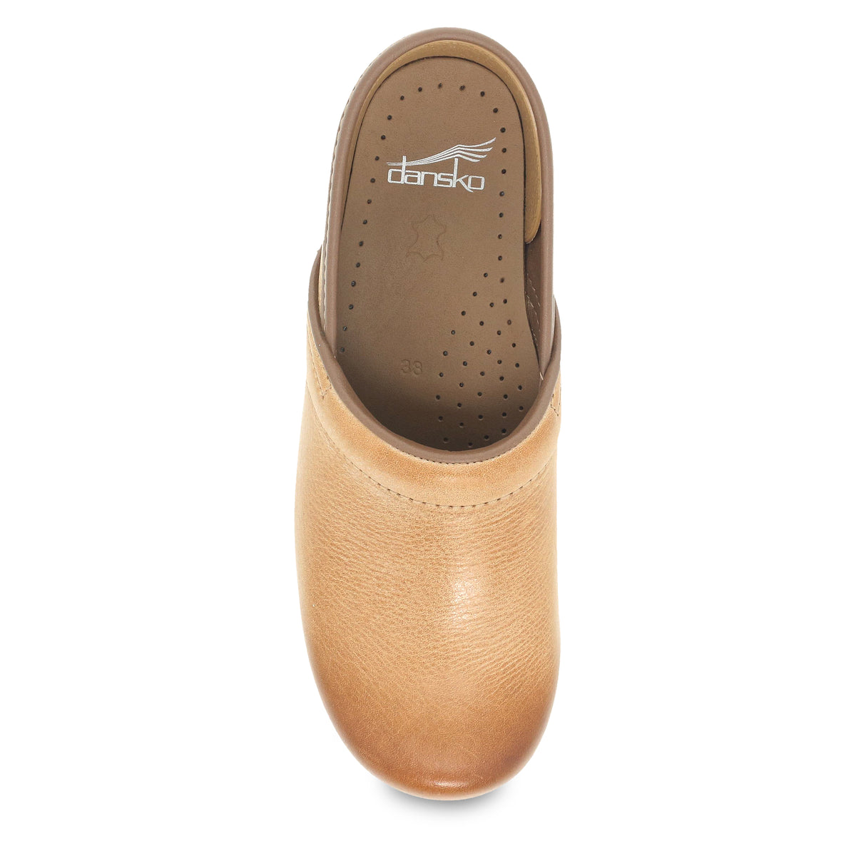 Dansko Women's Professional Clog in Honey Distressed  Women's Footwear