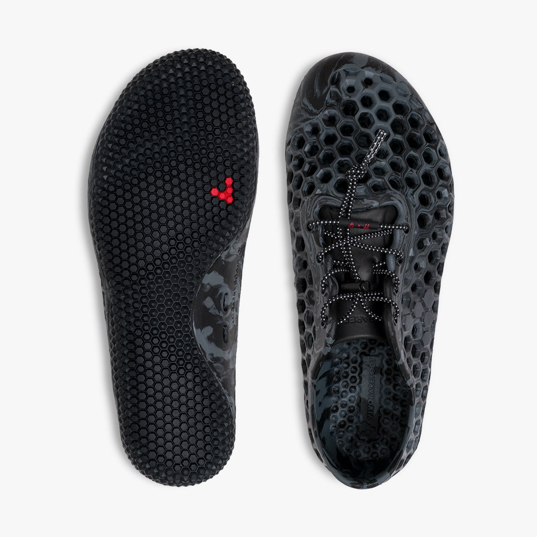 Vivobarefoot Men's Ultra III JJF in Obsidian Red  Men's Footwear