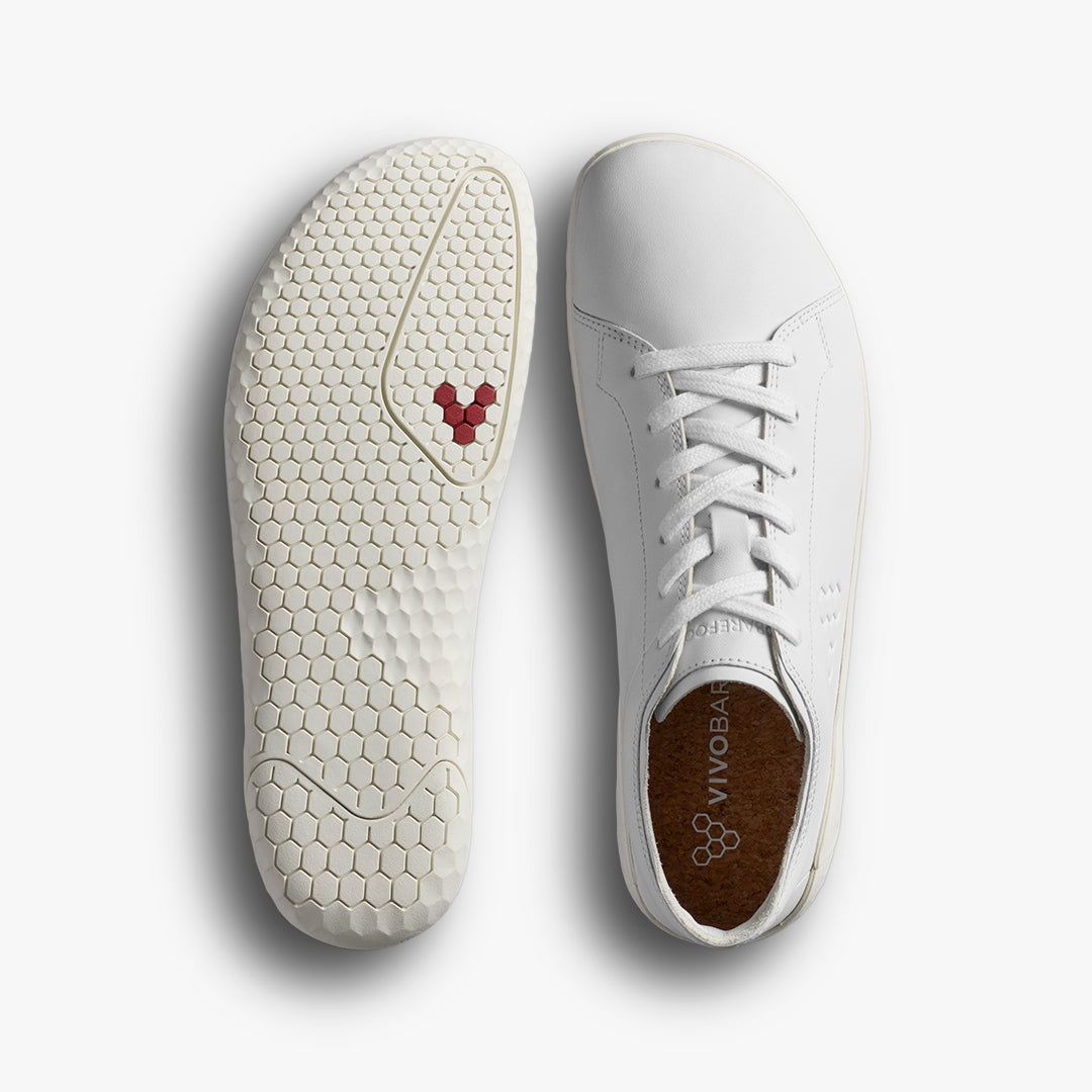 Vivobarefoot Men's Geo Court IV in Bright White