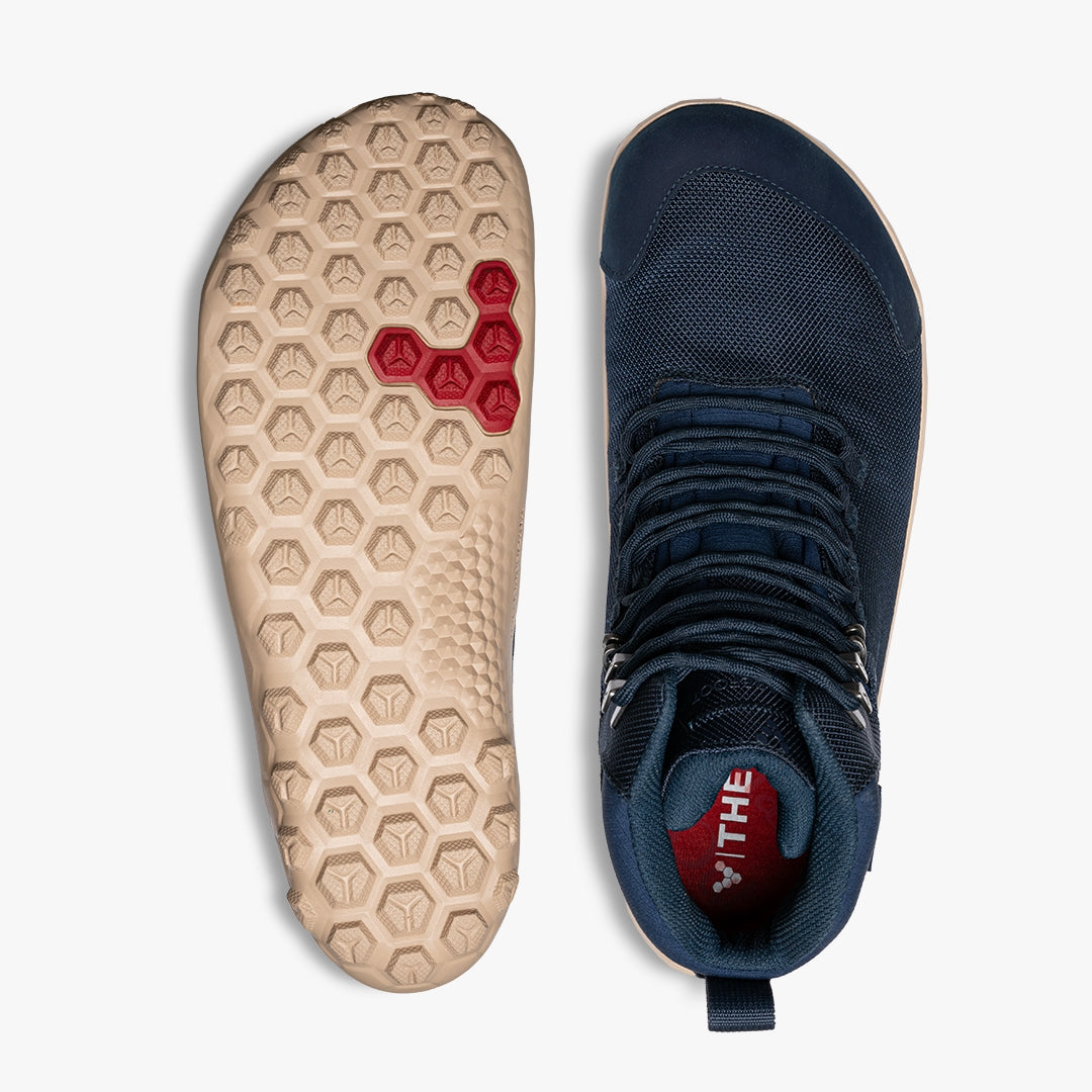 Vivobarefoot Men Tracker Textile FG2 in Dress Blue | Footprint USA