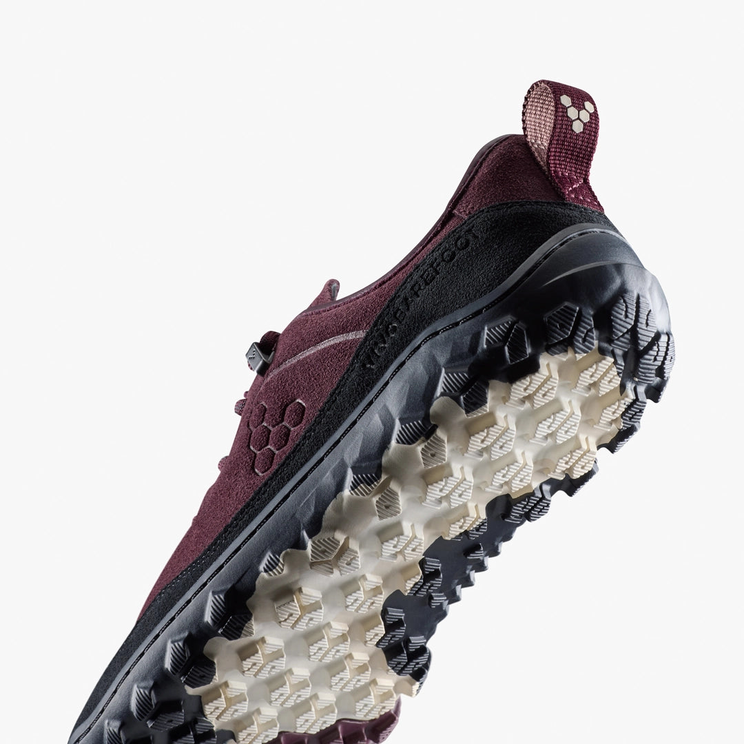 Vivobarefoot Men's Tracker Leather AT Low II Suede in Fig