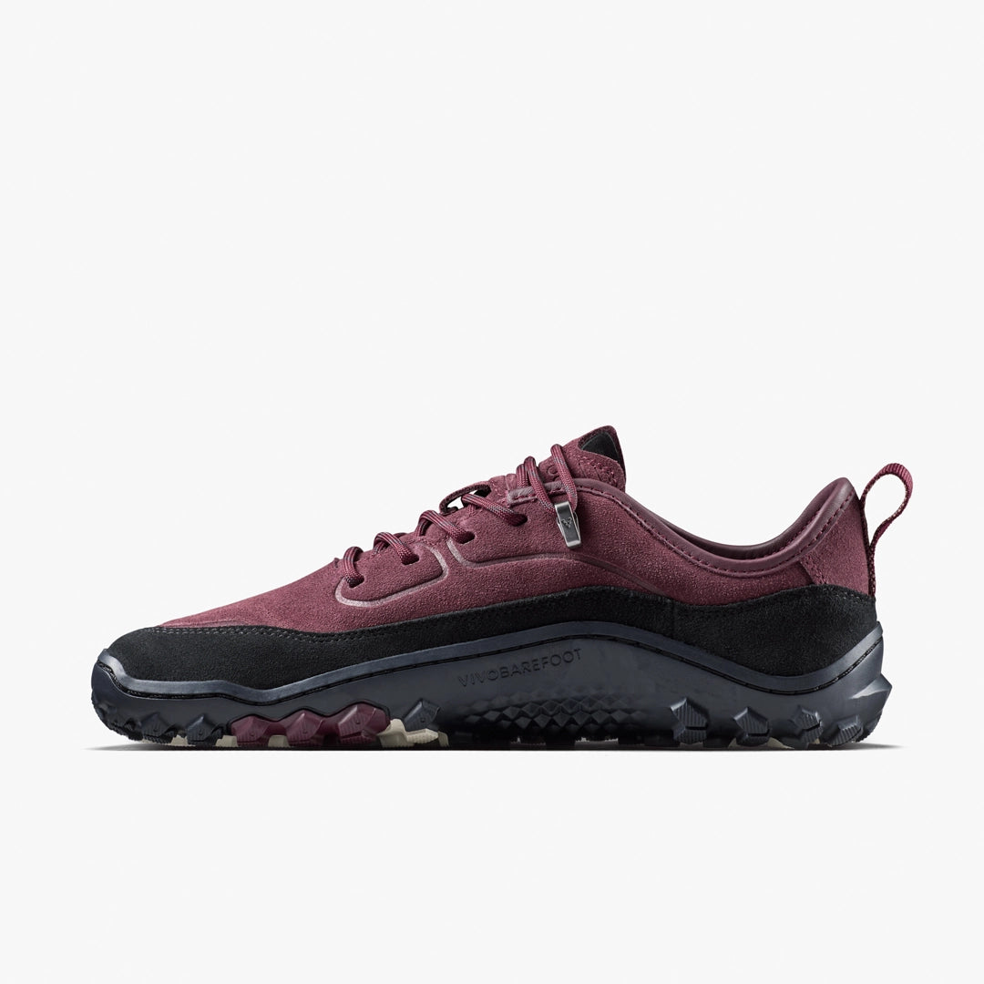 Vivobarefoot Men's Tracker Leather AT Low II Suede in Fig