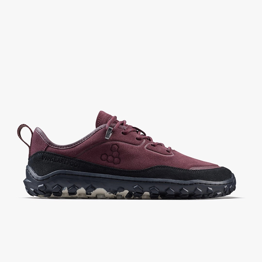 Vivobarefoot Men's Tracker Leather AT Low II Suede in Fig