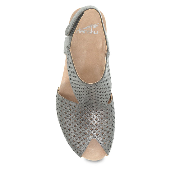 Dansko Women's Teagan in Gunmetal Metallic  Women's Footwear