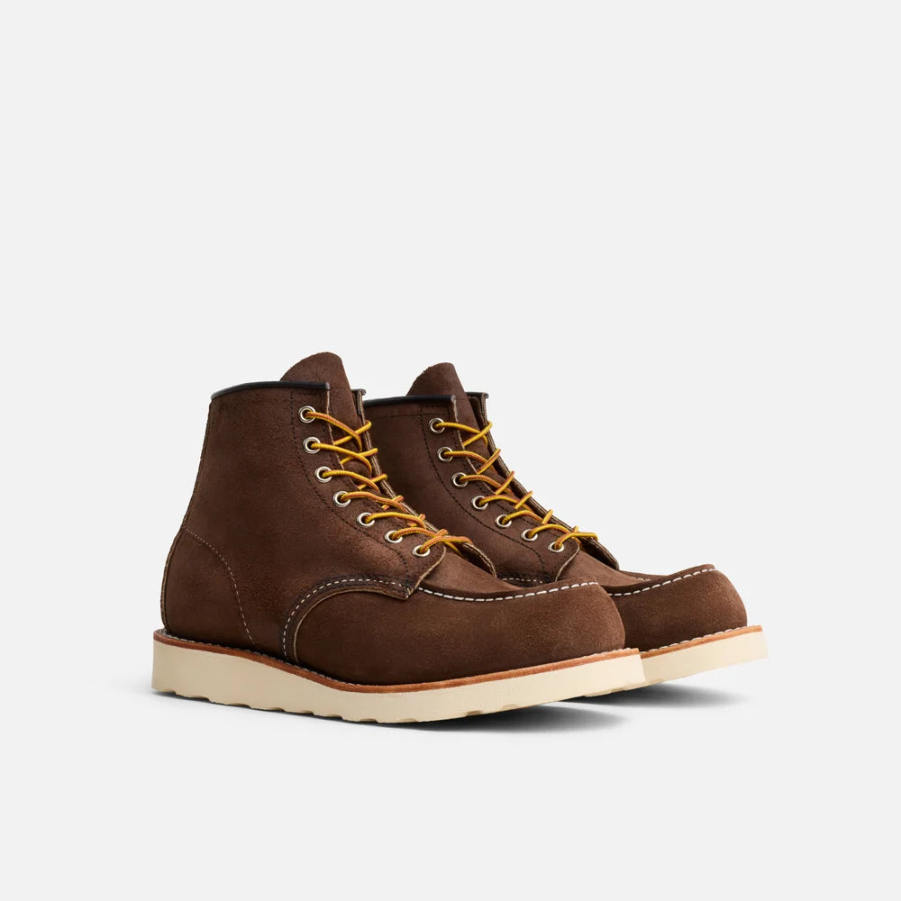 Red Wing Men's 8836 - CLASSIC MOC® 6-inch Boot in Chocolate Muleskinner Roughout Leather