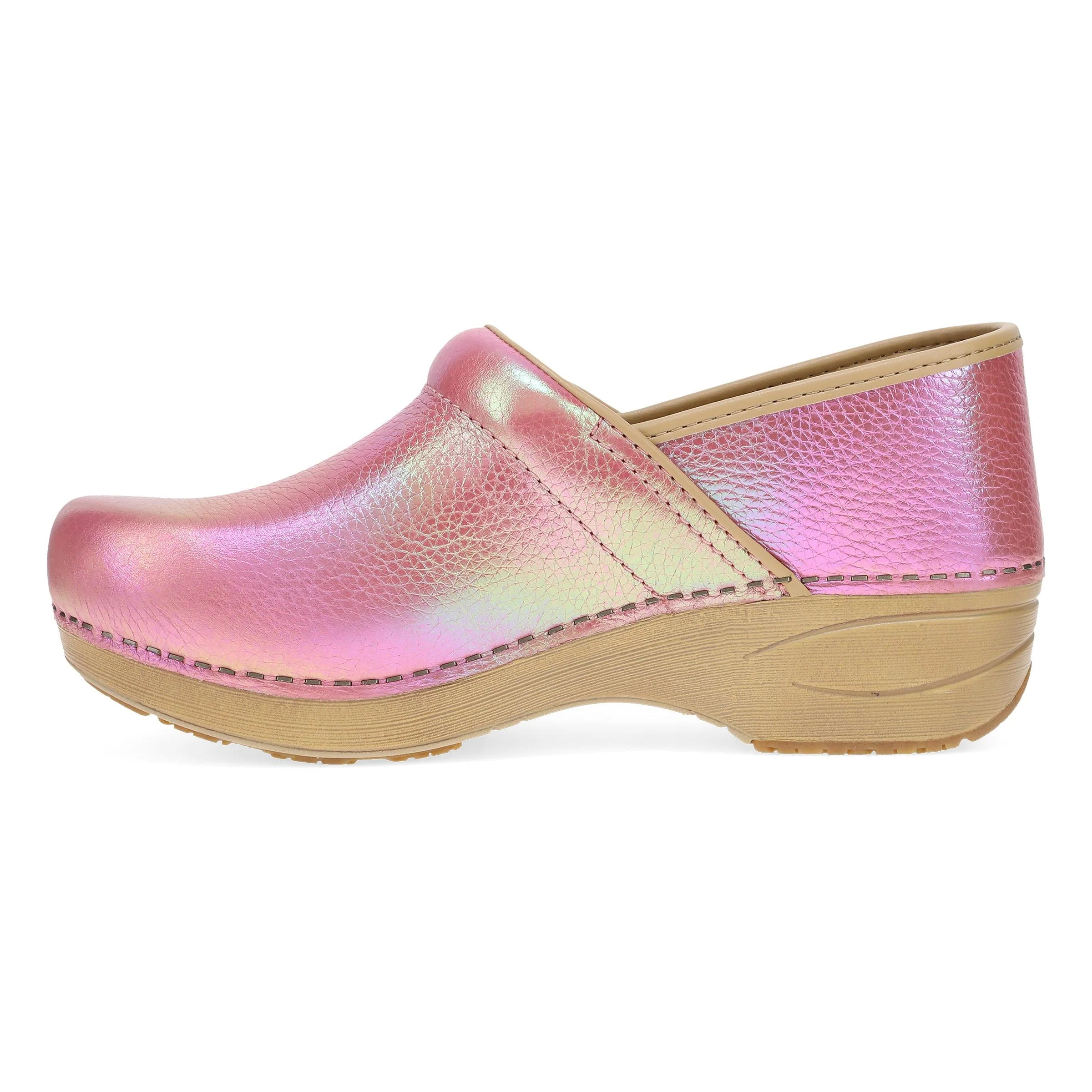 Dansko Women's XP 2.0 in Pink Iridescent Leather Clog
