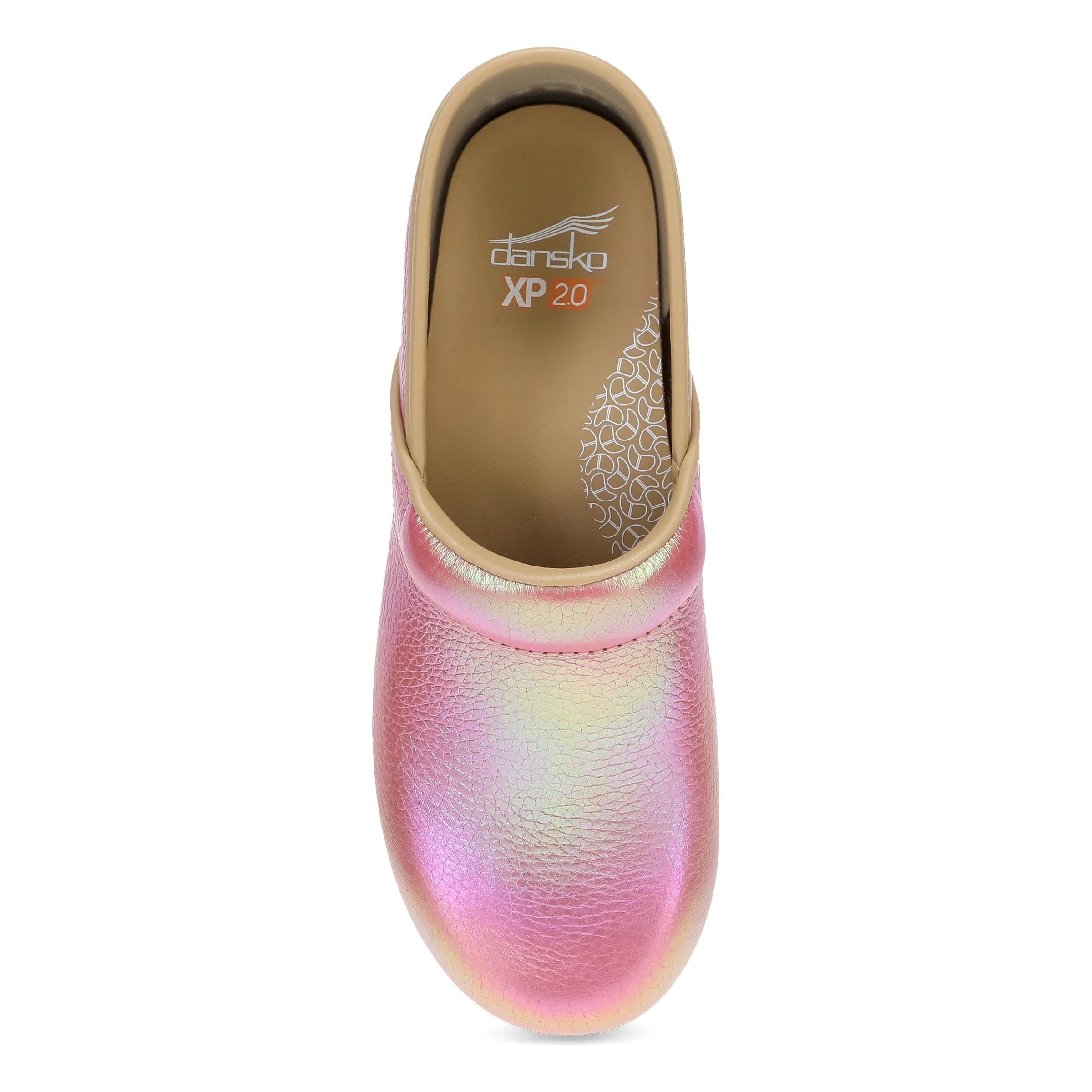 Dansko Women's XP 2.0 in Pink Iridescent Leather Clog