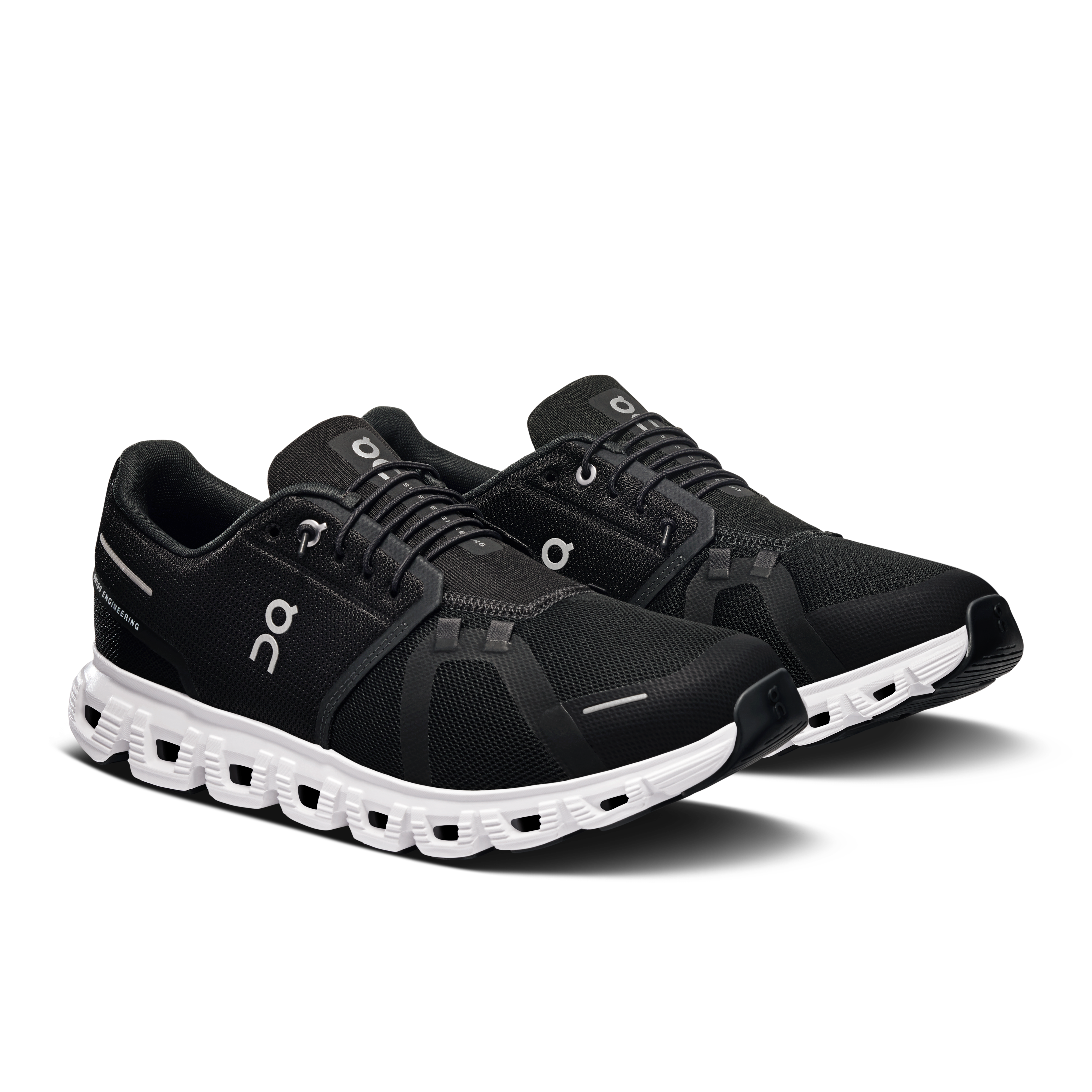 On Running Men's Cloud 6 Wide in Black/White