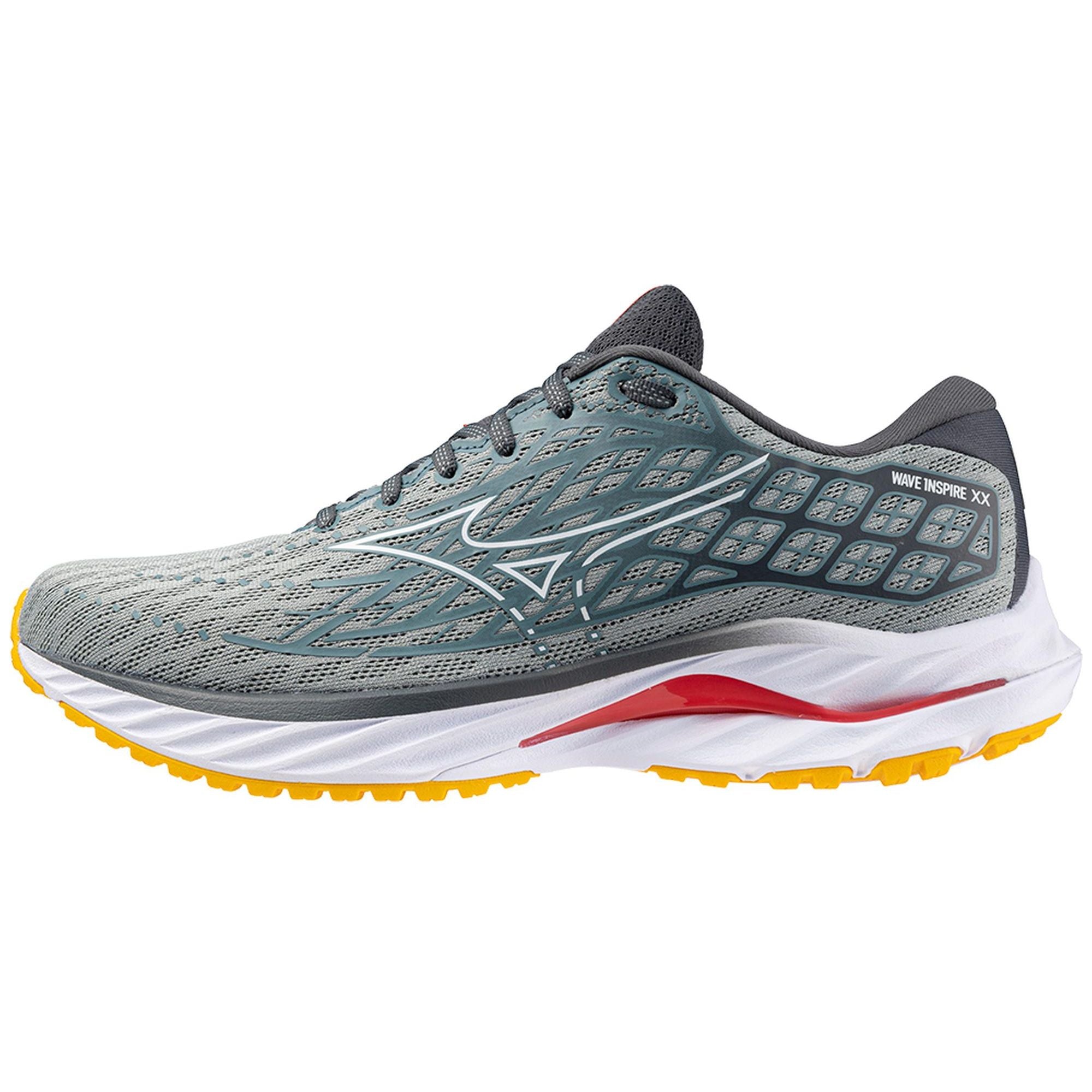 Mizuno Men's Wave Inspire 20 in Abyss White  Men's Footwear